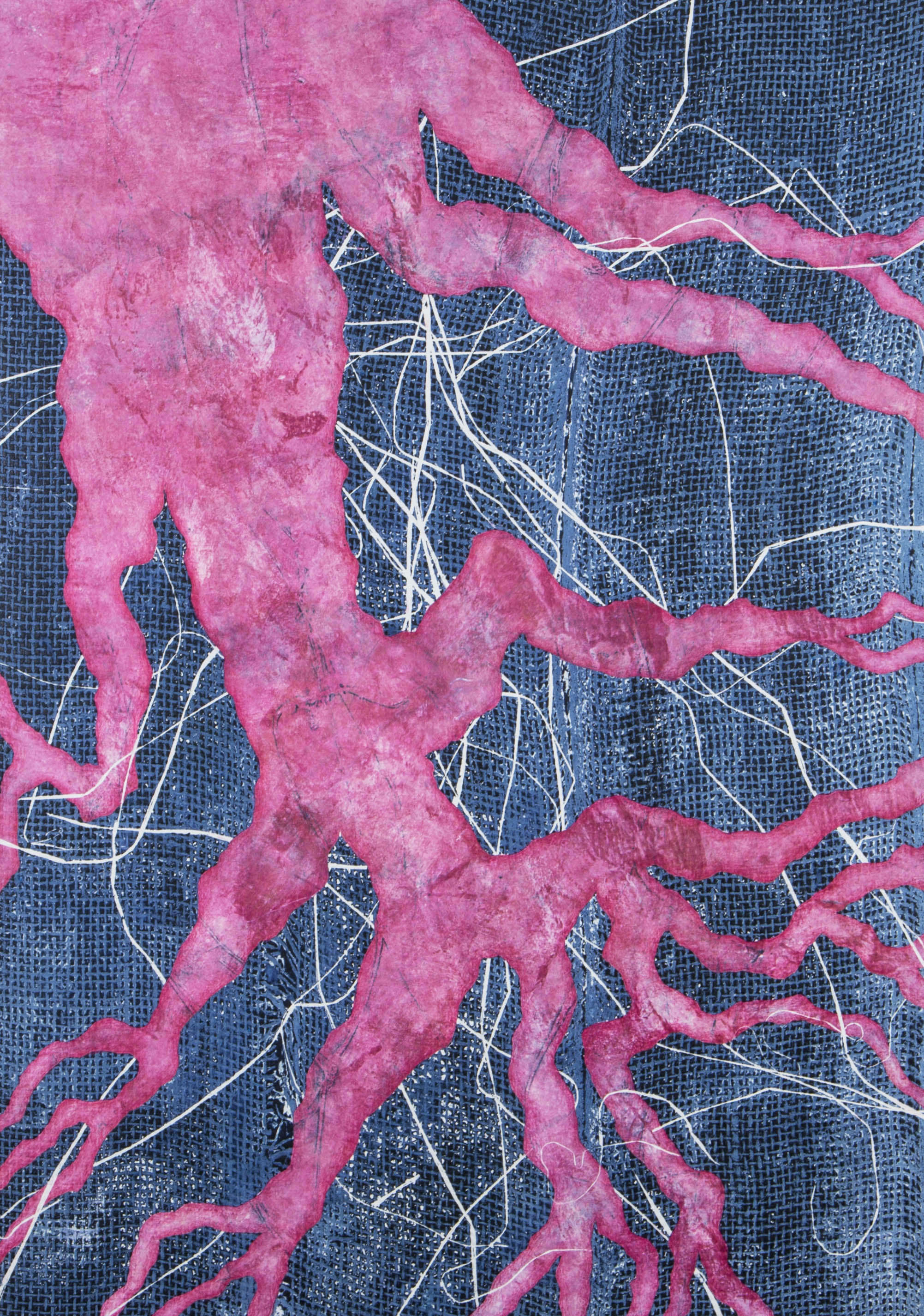 Unearthed19" x 26"2016Collagraph, Pochoir, Colored Pencil, Monotype