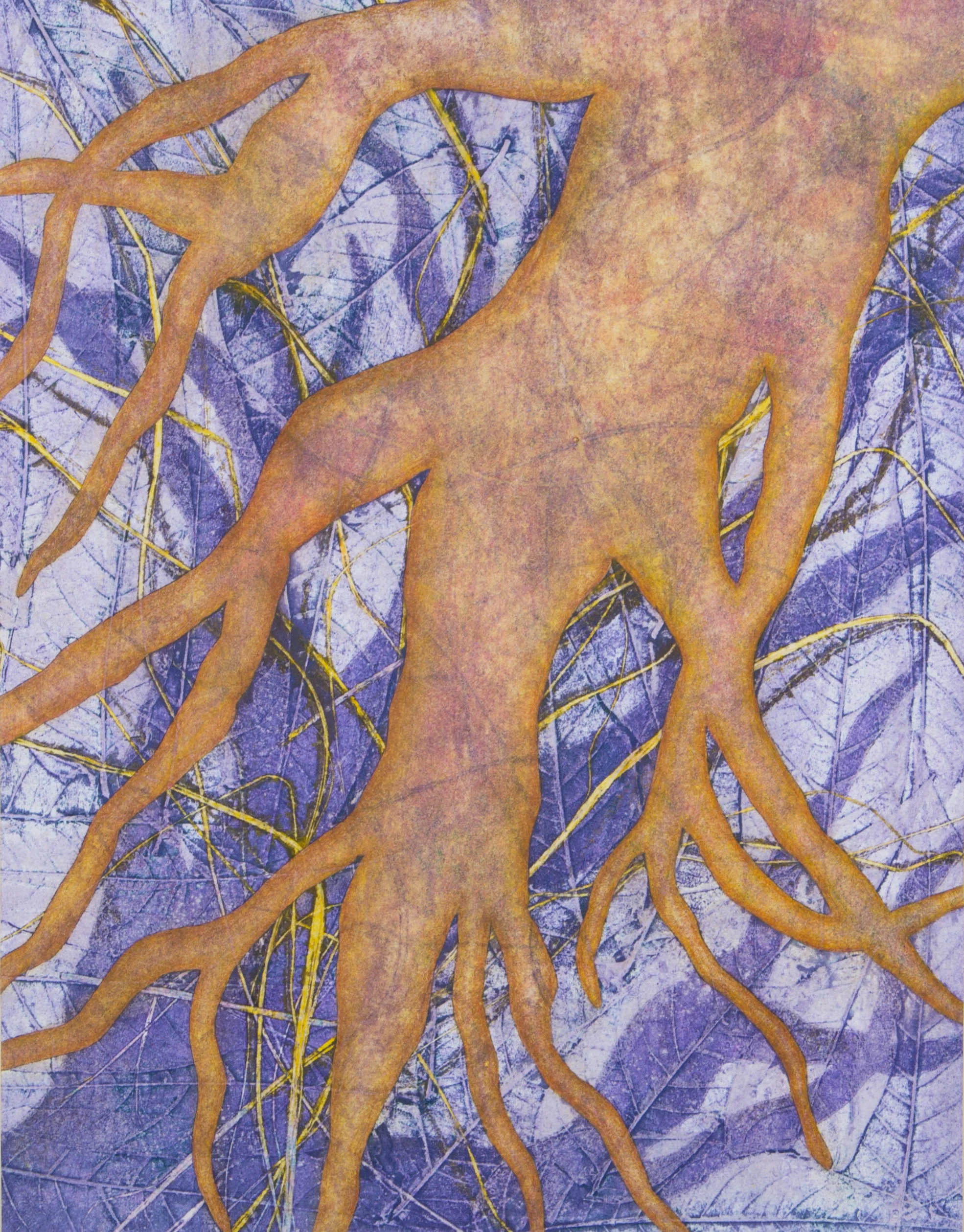 Burrow15" x 19"2016Collagraph, Pochoir, Colored Pencil, Monotype