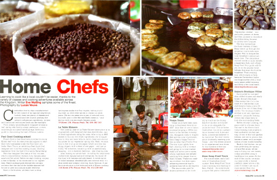 Siem Reap Food Tours featured in AsiaLIFE Magazine