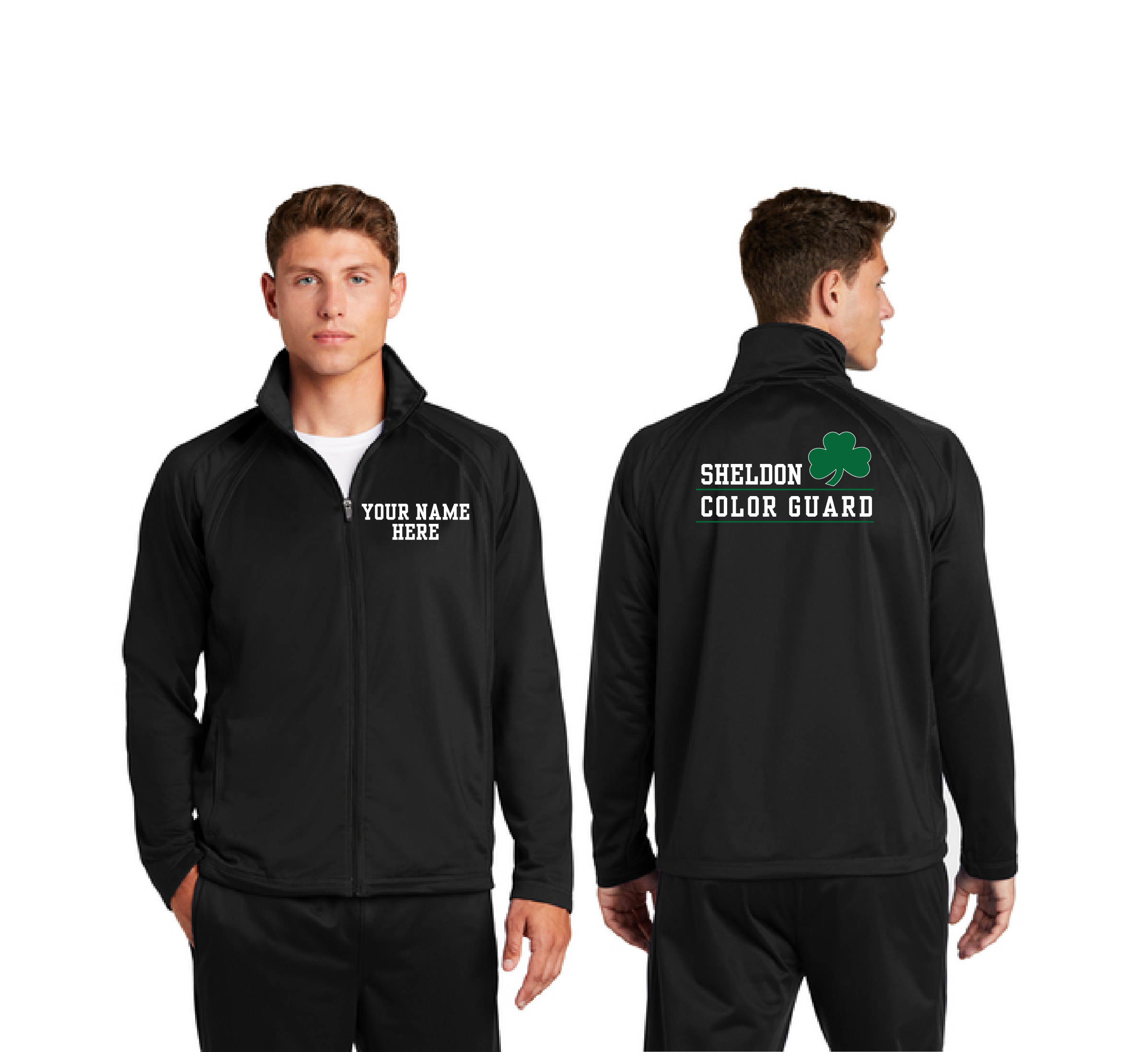 Color Guard Black Full Zip
