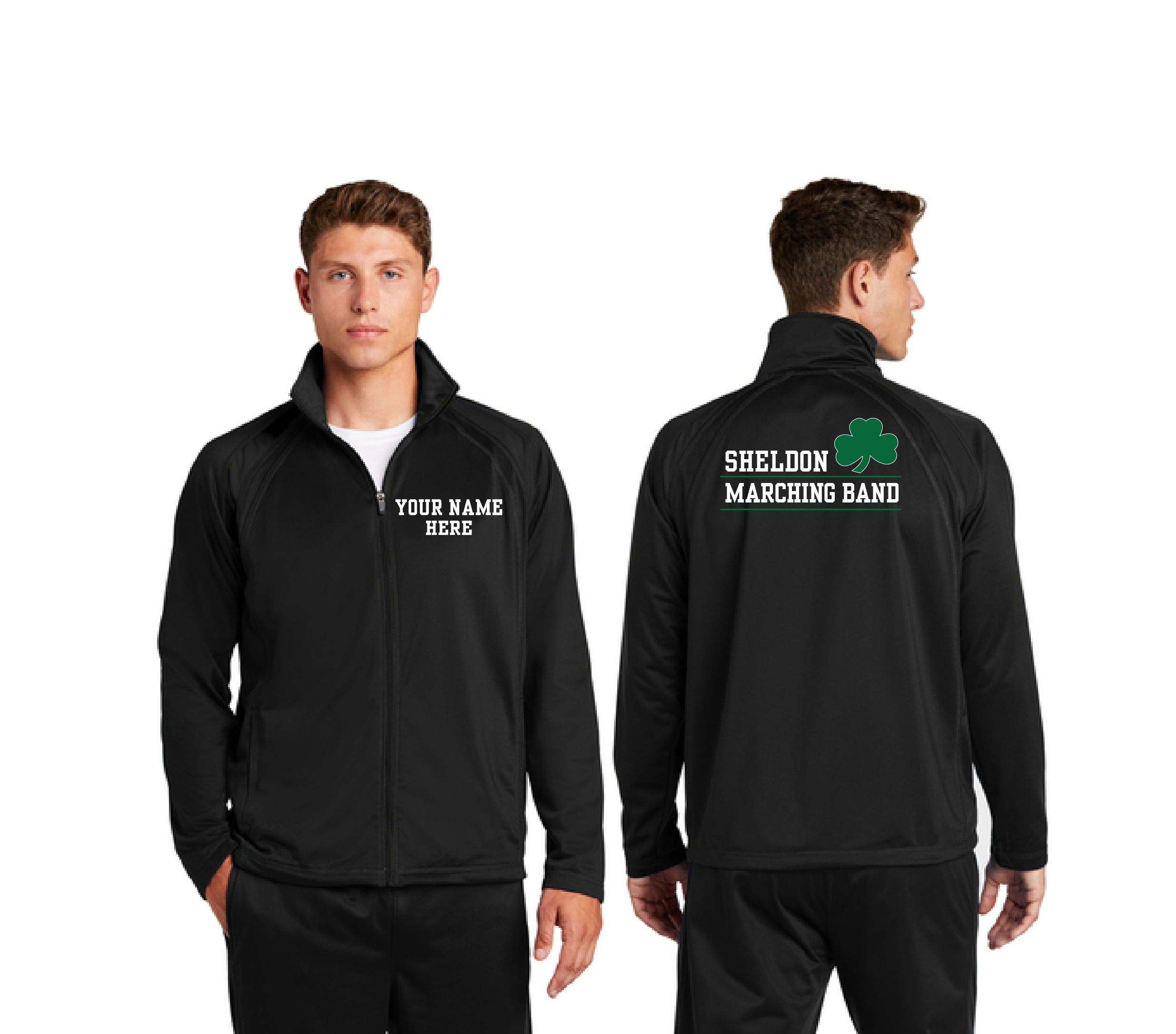 Marching Band Black Full Zip
