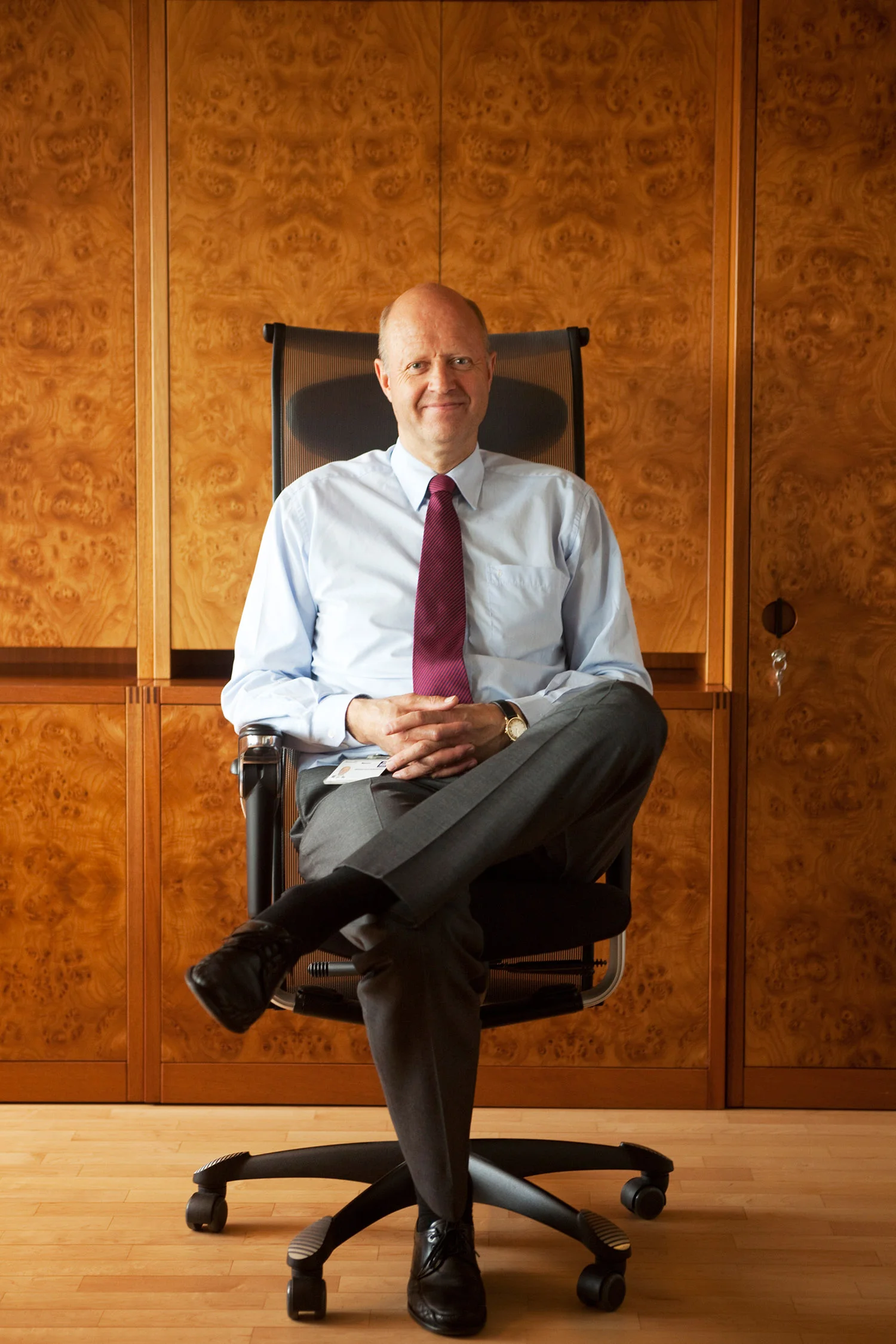 Jorgen Ole Haslestad, Chief Executive Officer of Yara International ASA, poses for the camera at the Yara head office in Oslo, Norway on Tuesday, June 30, 2009. Photographer: Heidi Widerøe /Bloomberg News