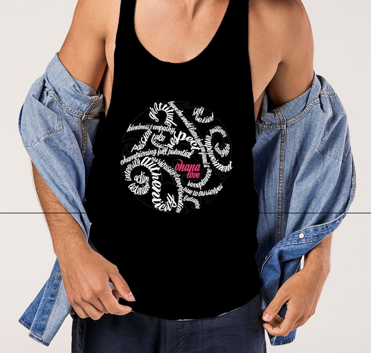 Ohana Love T-shirt Mockup
