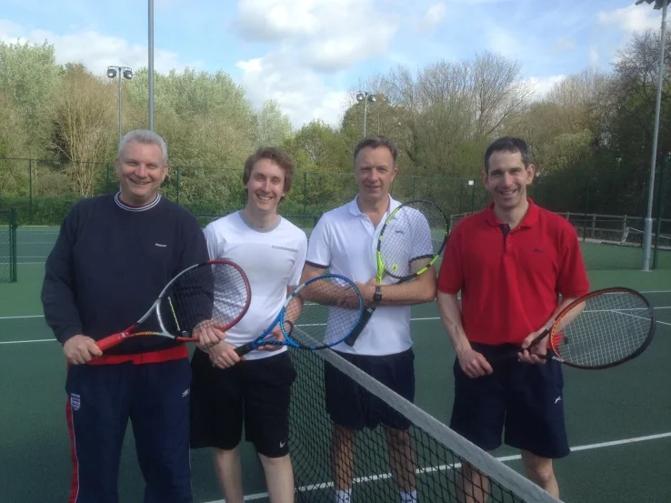 Men’s C team; Darren King, Ben Mead, Richard Shipway and Andy Taylor at Balksbury.