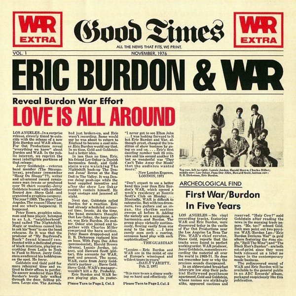 Eric Burdon &amp; War –&nbsp;Love Is All Around