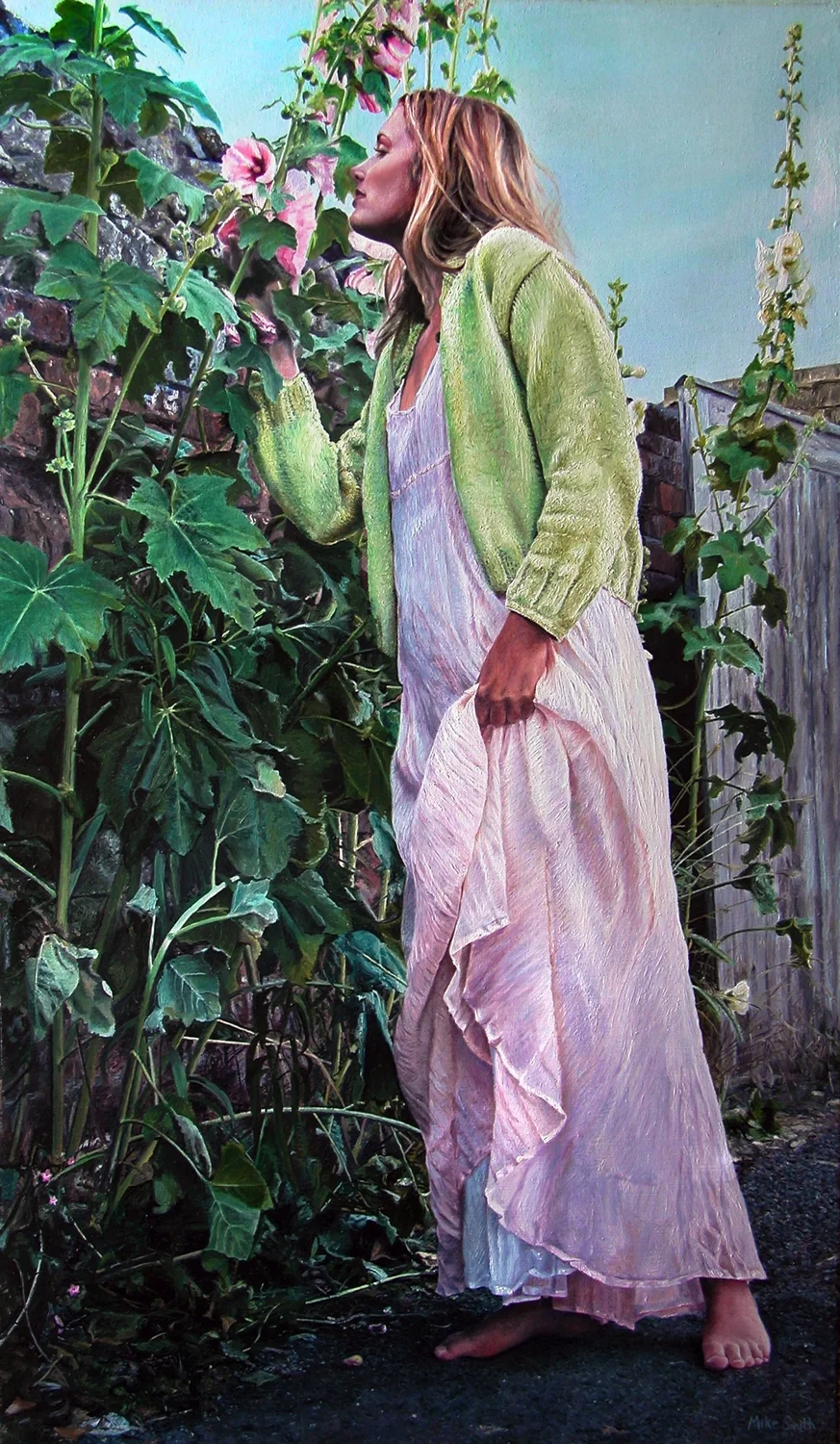 Hollyhocks
