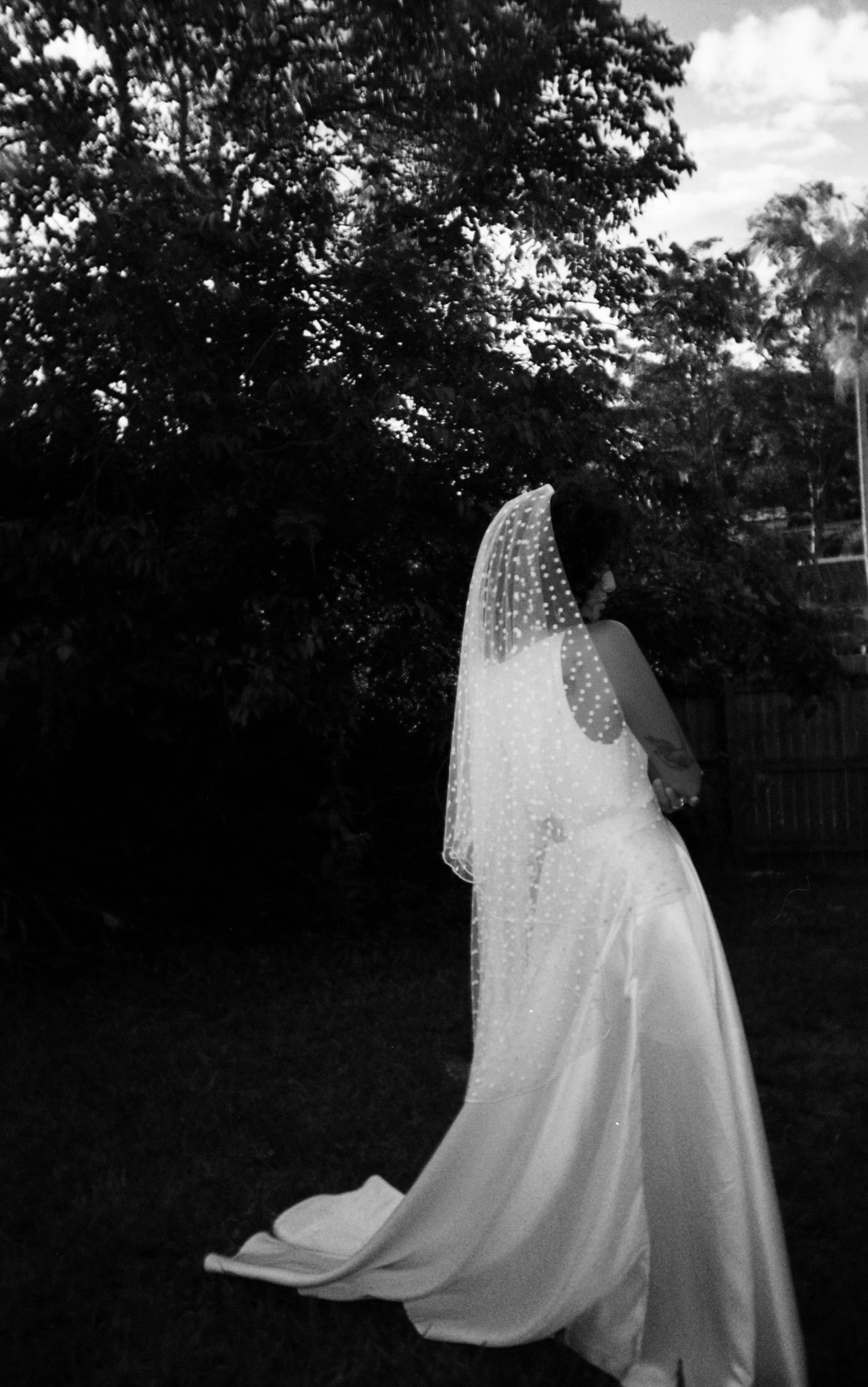 Fran Doll wears Vera Skirt & Vayla Cami with Aleta Veil.