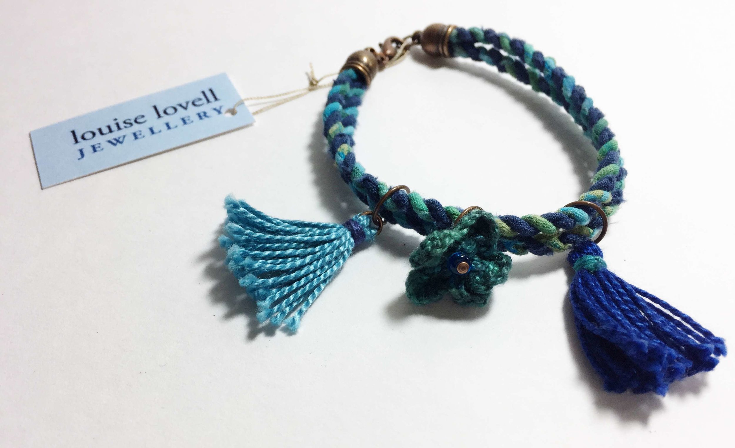 Blue Flower Bracelet