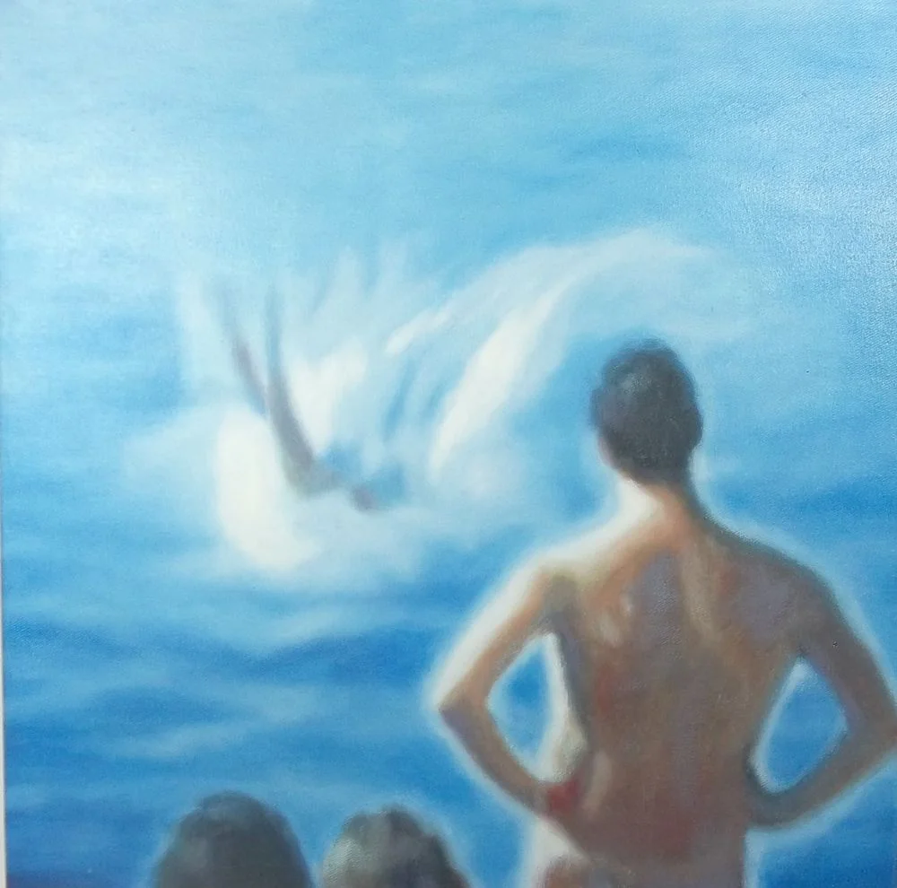 Saut A1 Oil and Acrylic on Canvas 30x30cm £600.00
