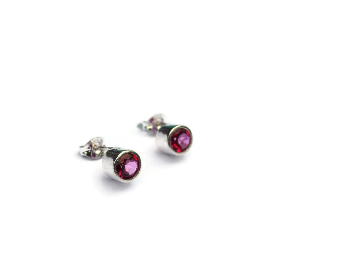  Pink topaz studs  £99 