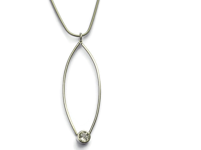  wrap around white topaz pendant - 4cms  £66    