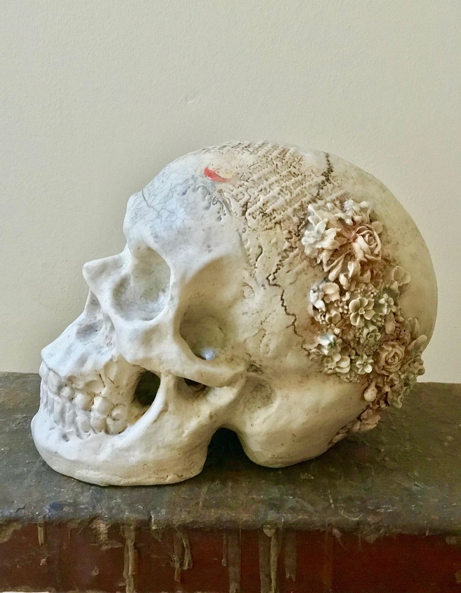  Matilda (Mother of Merlin)  Stoneware skull   £400 