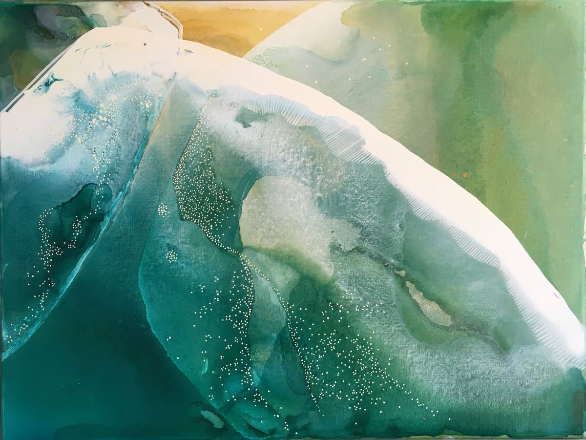Mirage no.14 Watercolour, ink and acrylic on canvas 50x60 cm £440