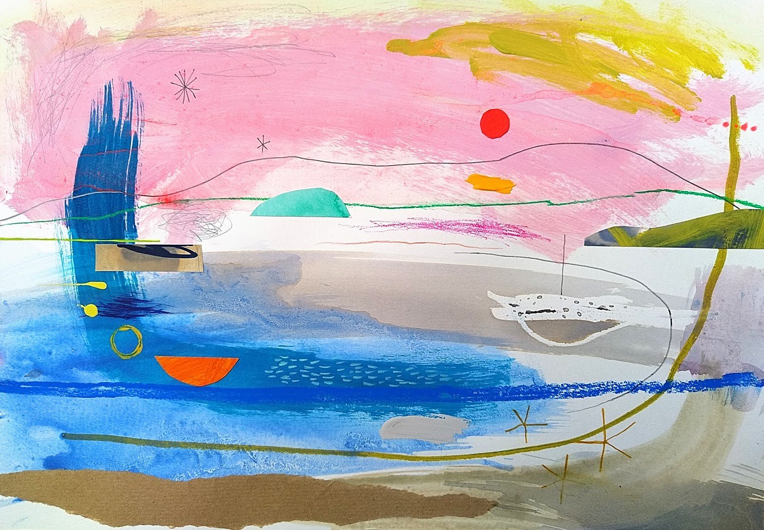  Take me There 30x42cm Mixed Media on Paper 