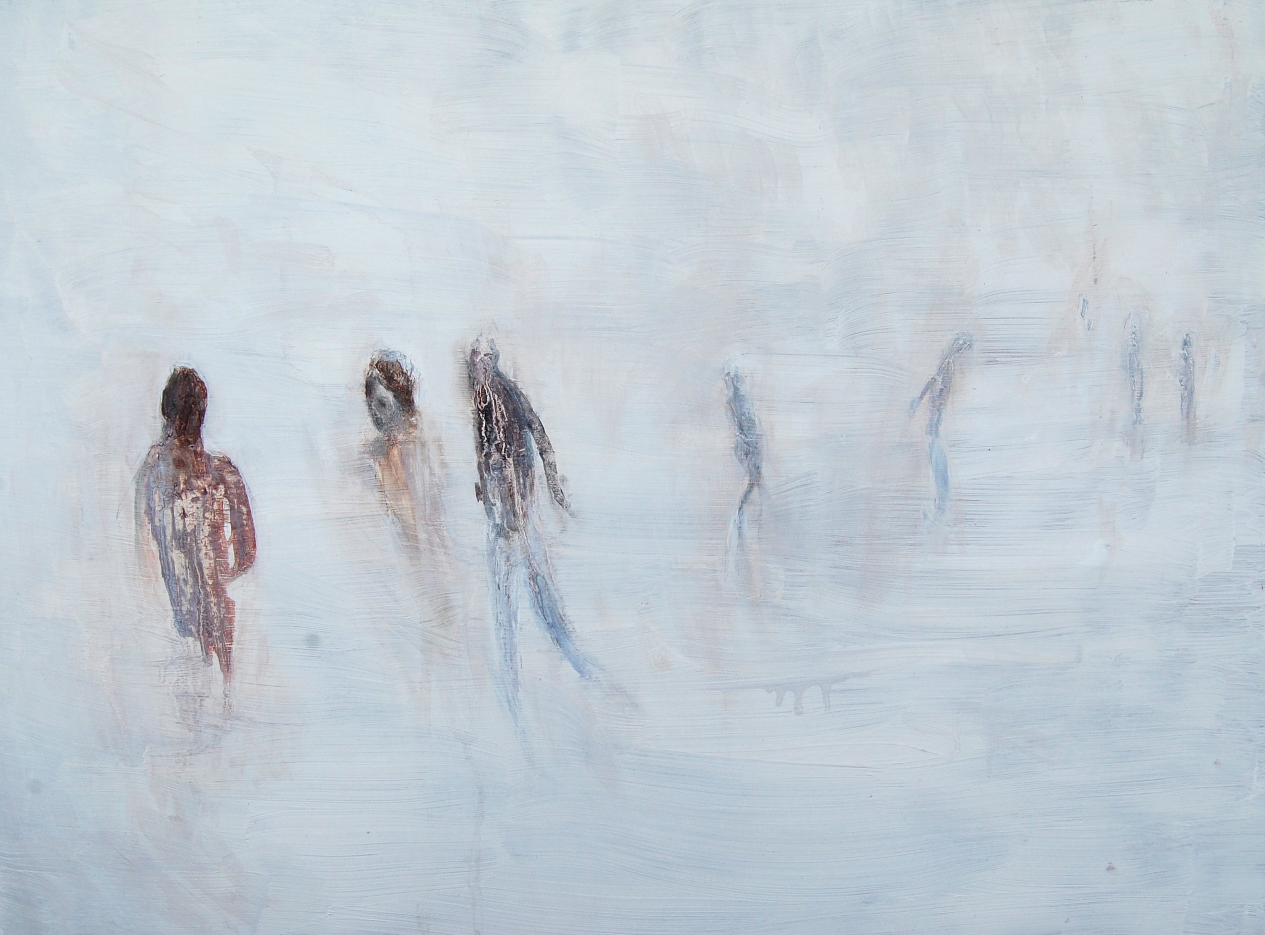 Passing Figures from Local Not Global Deli - oil on board - 45cm x 60cm - Oliver Lovley.jpg