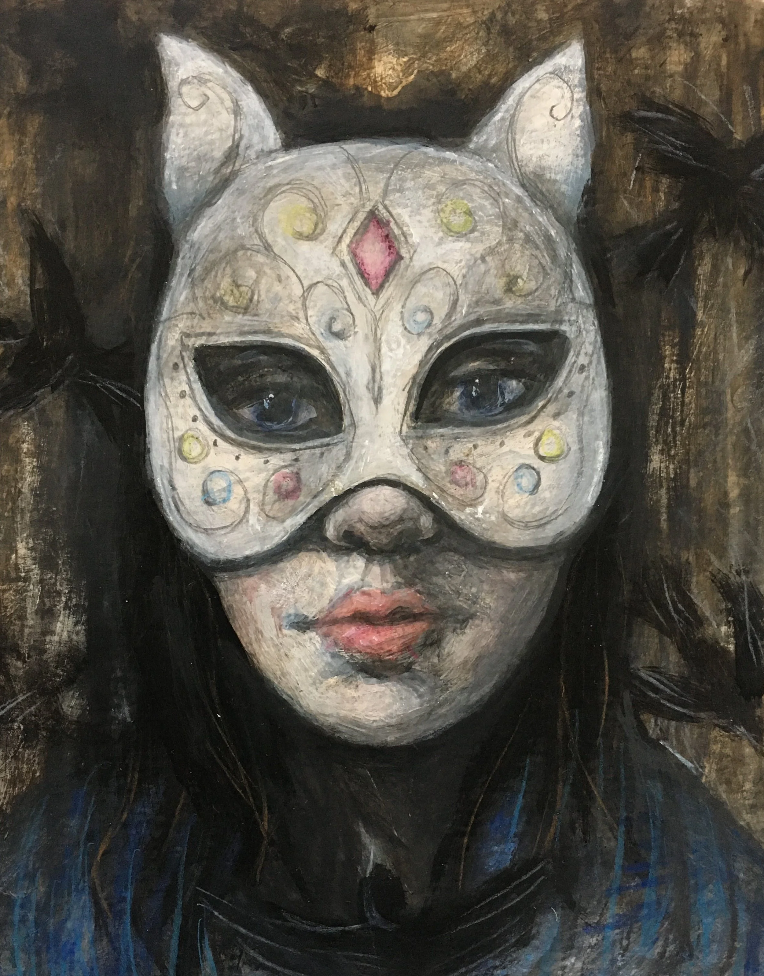 Woman in a Cat Mask.JPG