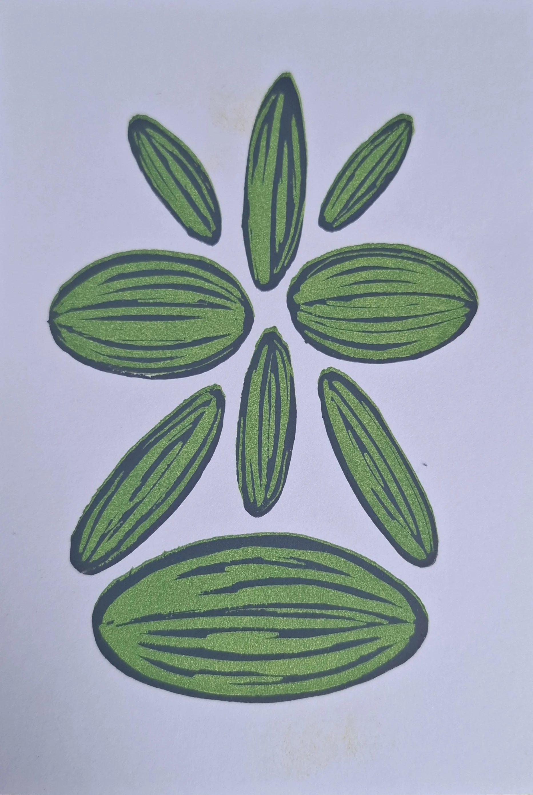 Secret postcard 125 - Abstract - Green Man