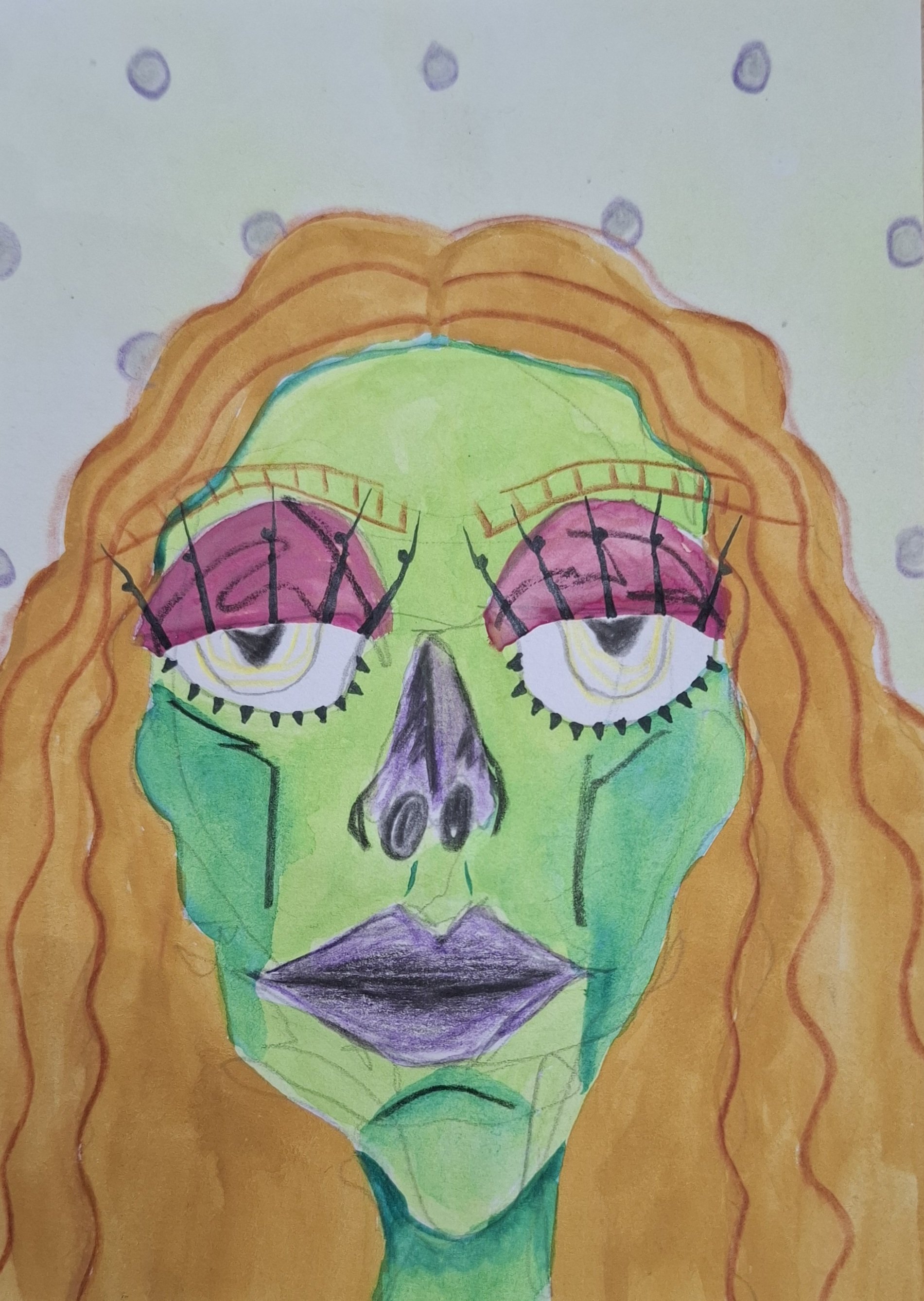 Secret postcard 54 - green with envy