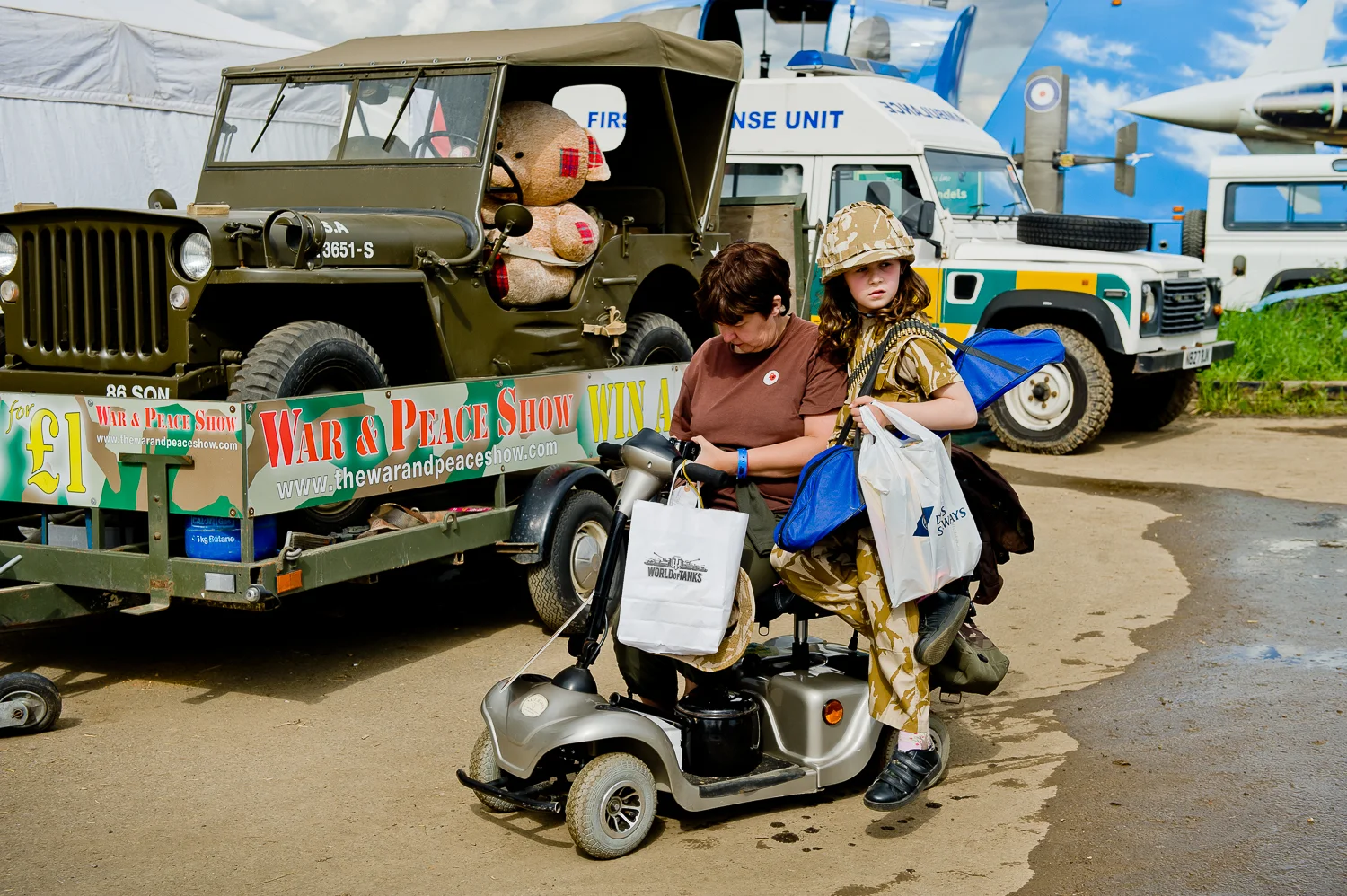 Visitors at War and Peace show, kent