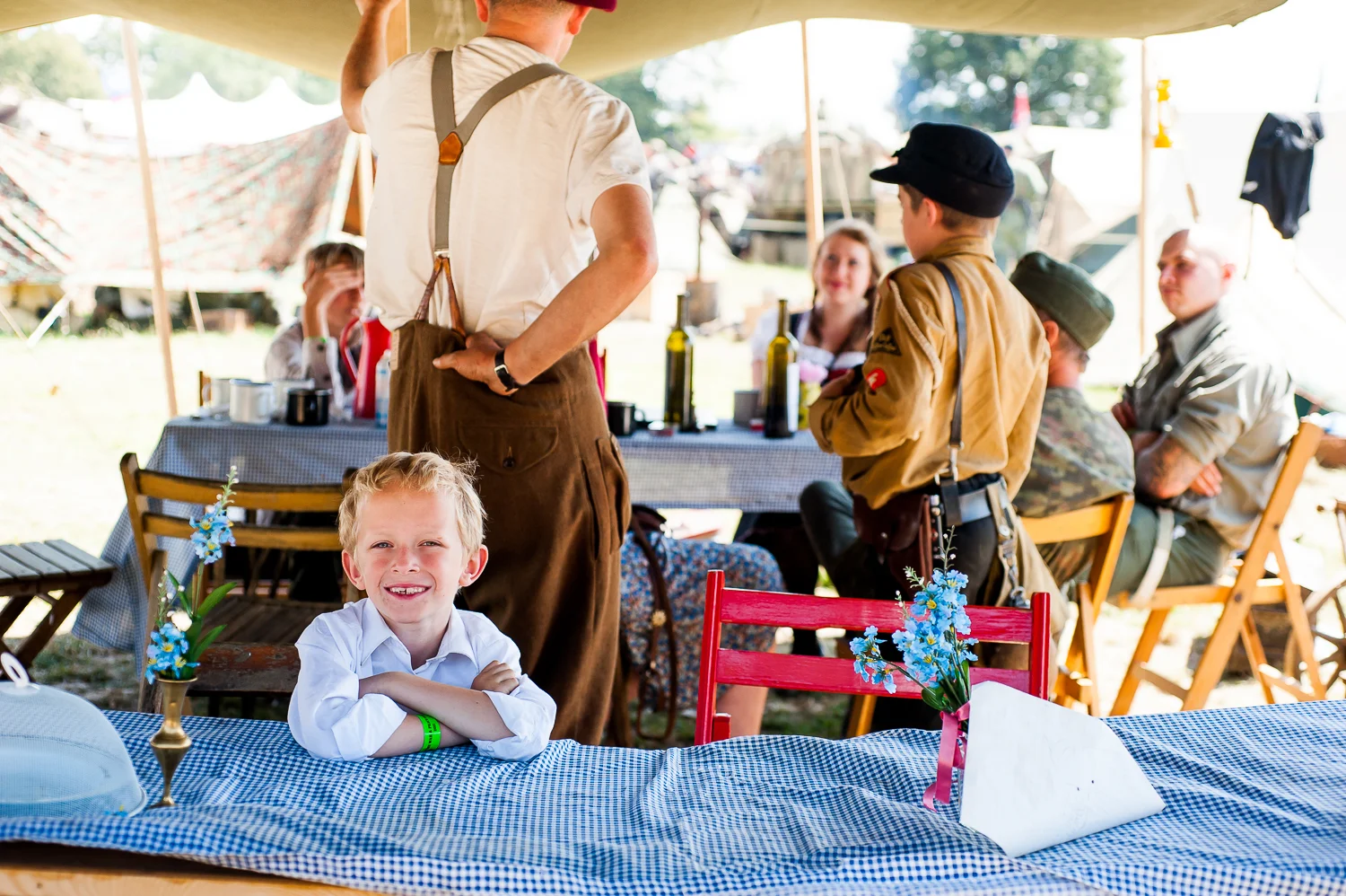 German encampment at War and Peace show, Kent