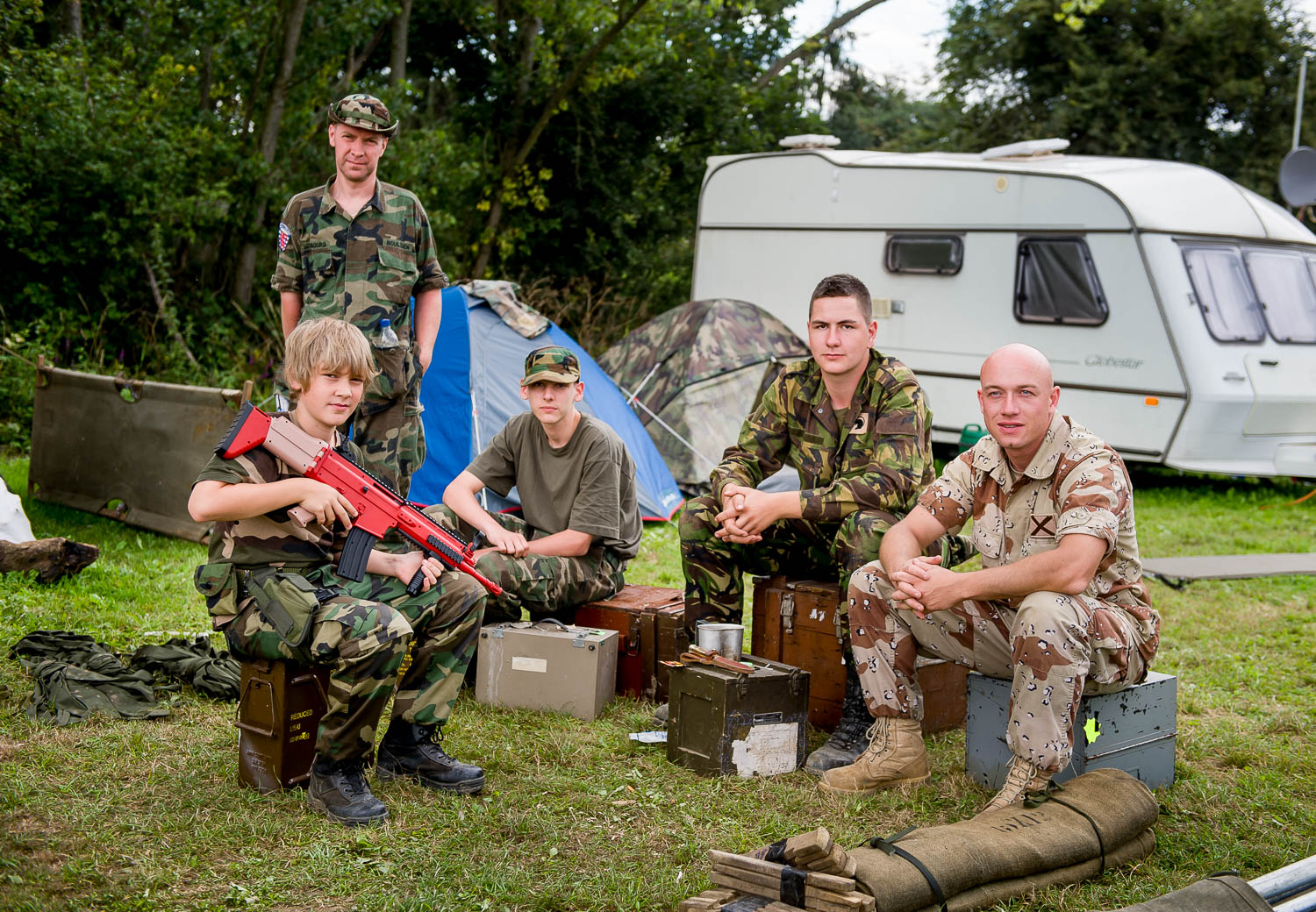  Campers, War and Peace show, Kent 