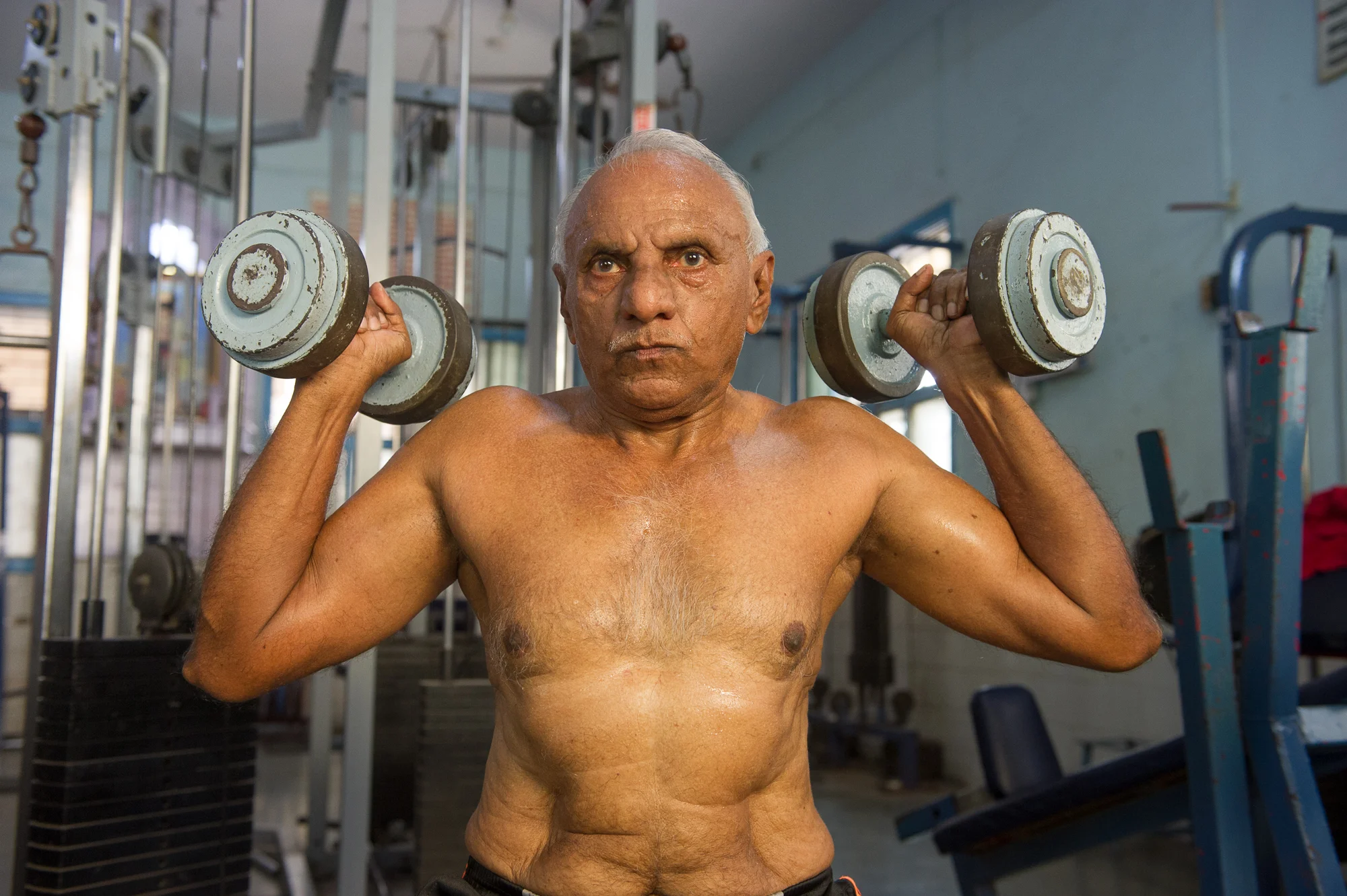 Patel, 72 year old body builder, Mumbai,2019