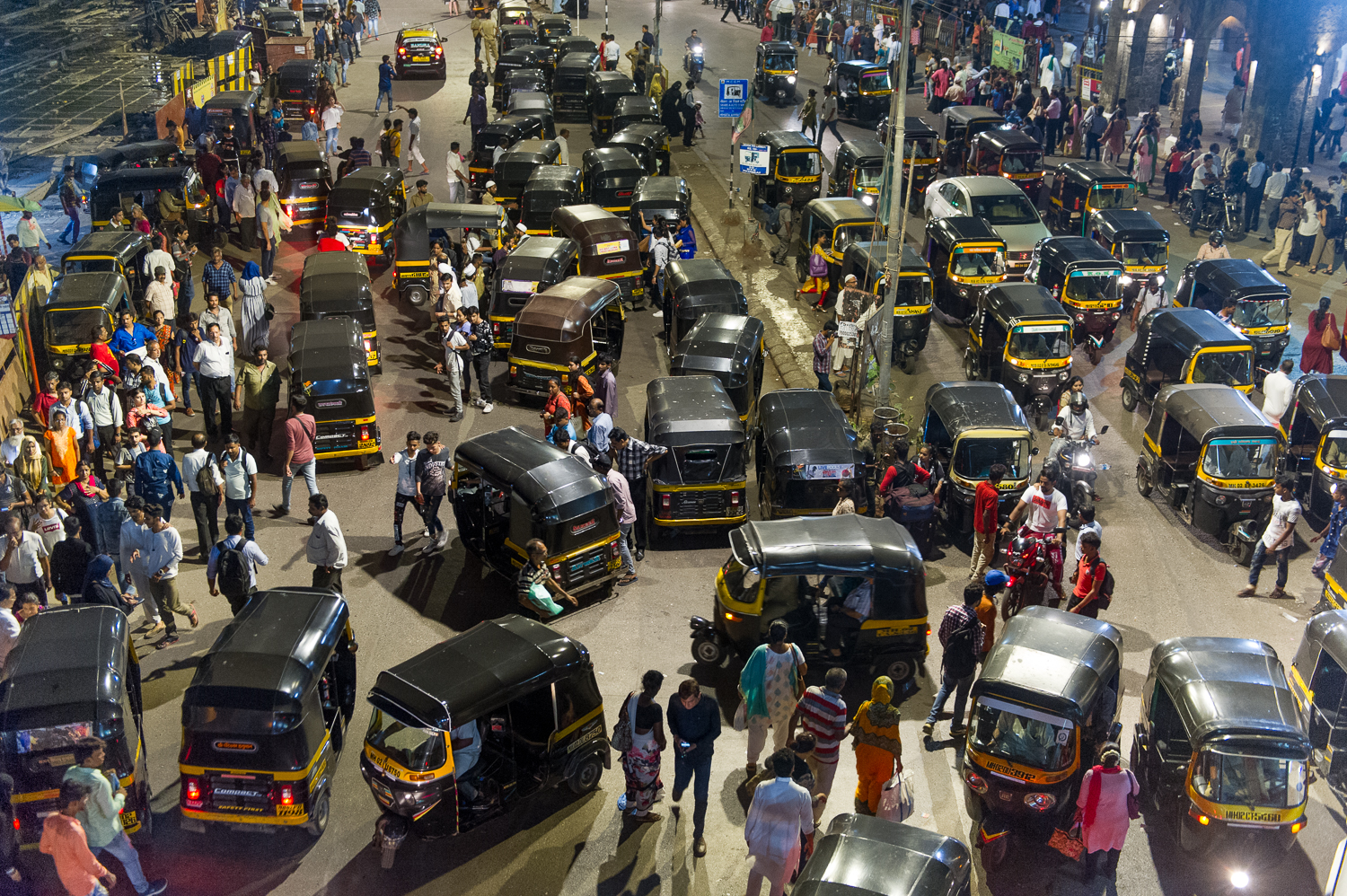 Traffic outside Matunga train station, Mumbai, 2019 