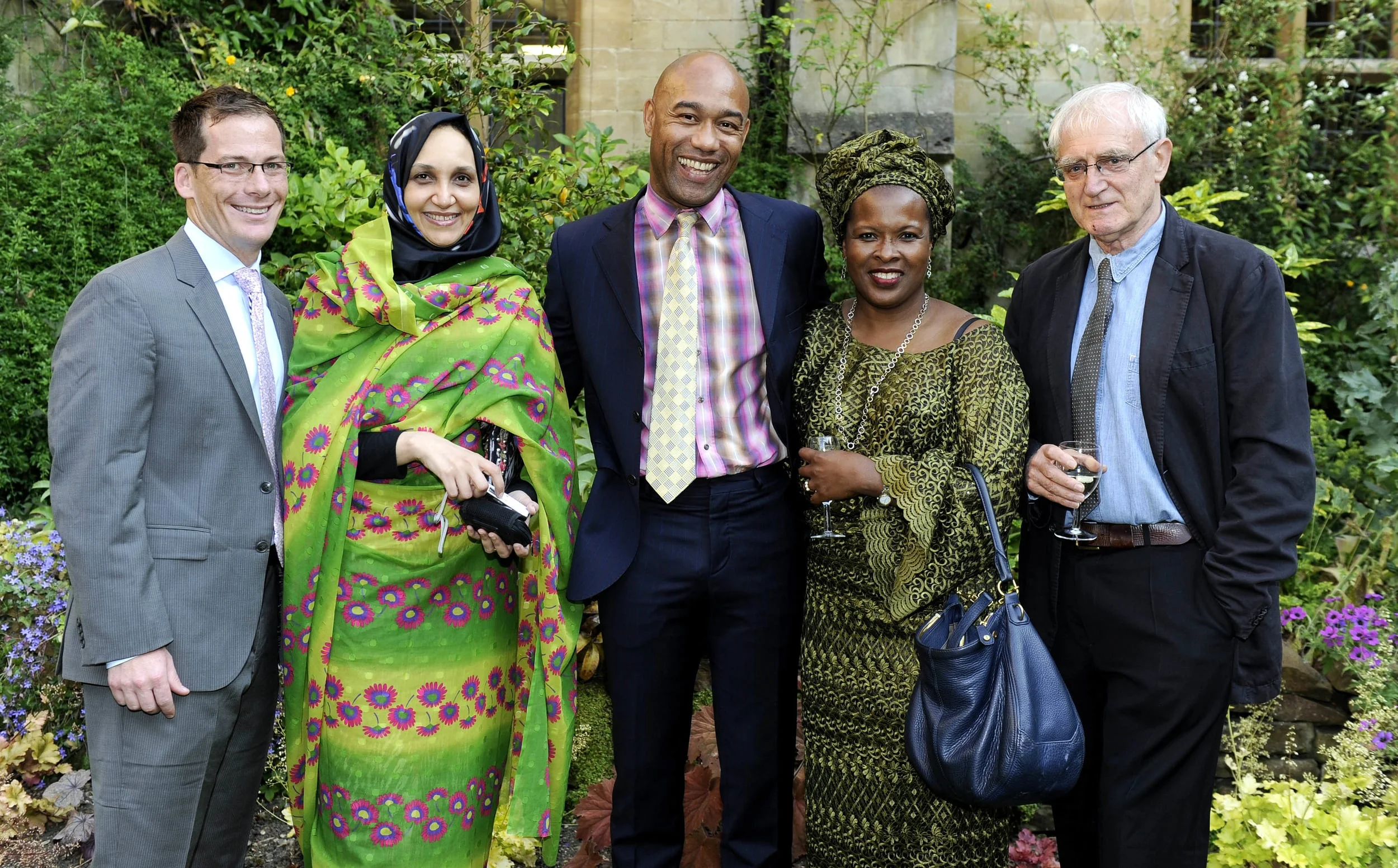 L to R: Nathan Hensley, Leila Aboulela, Gus Casely-Hayford, Sokari Douglas Camp, John Sutherland