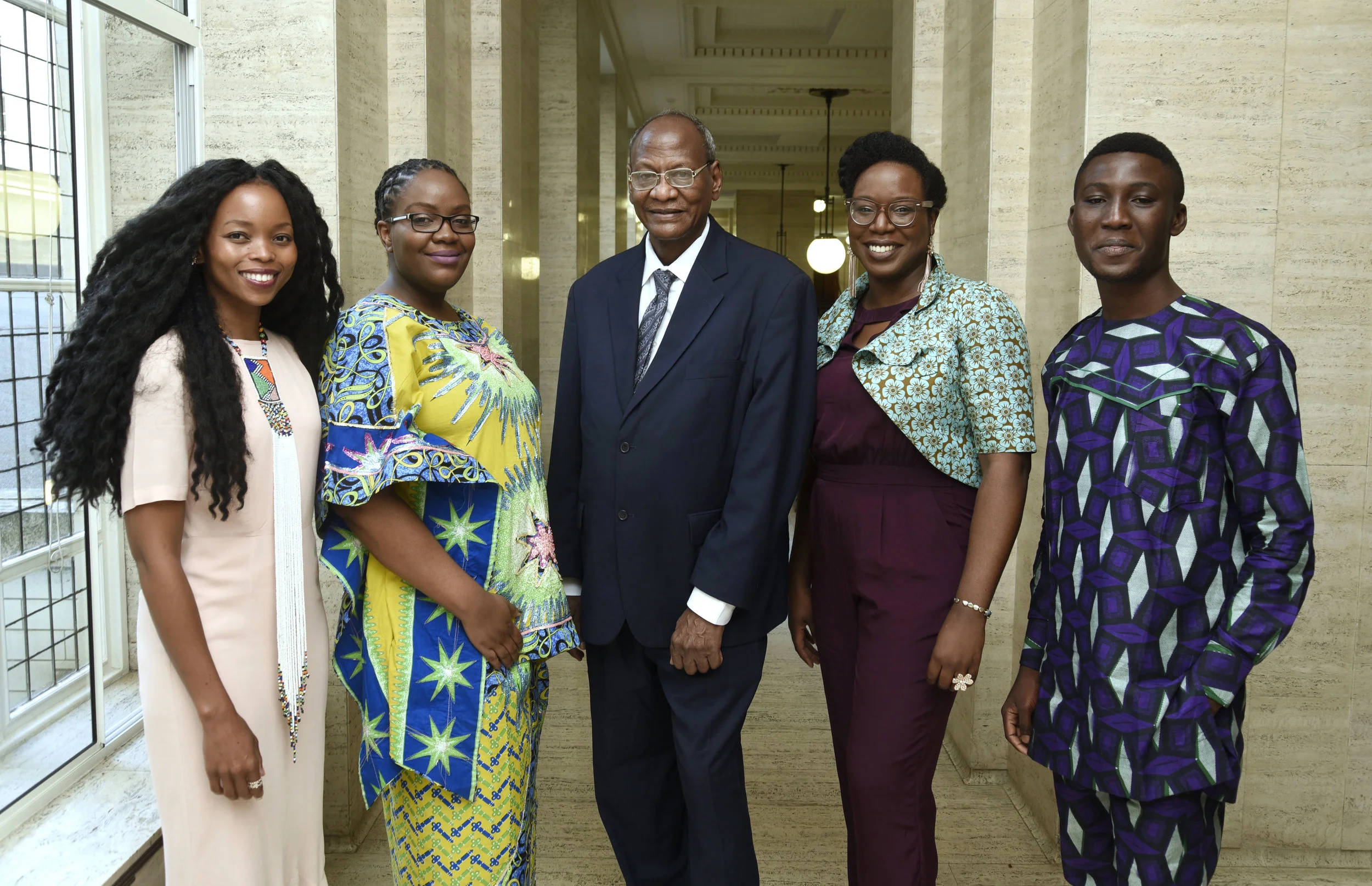 L-R: Magogodi oaMphela Makhene, Chikodili Emelumadu, Bushra al-Fadil, Lesley Nneka Arimah and Arinze Ifeakandu