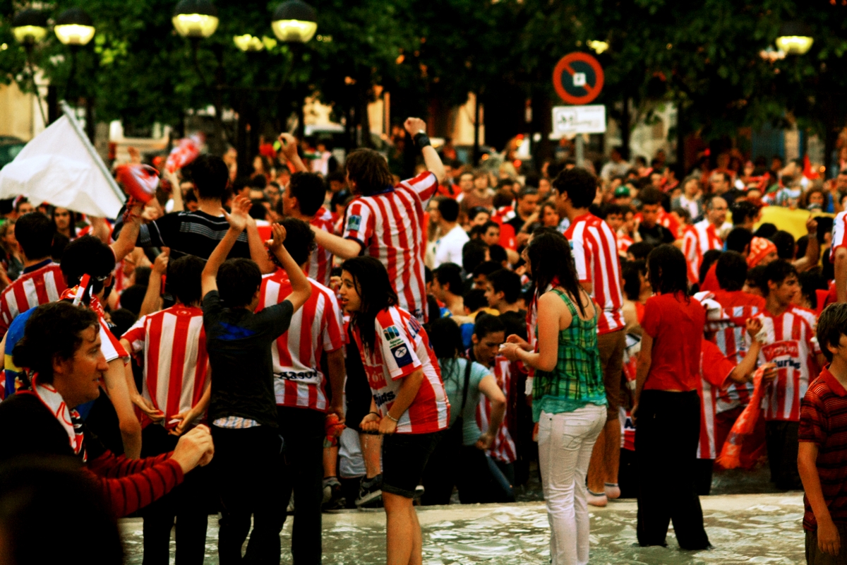 300.000 Sporting fans var på gaden i Gijon, for at fejre oprykningen til La Liga. Photo: Álvaro Millán/ Flickr /CC BY-ND 2.0