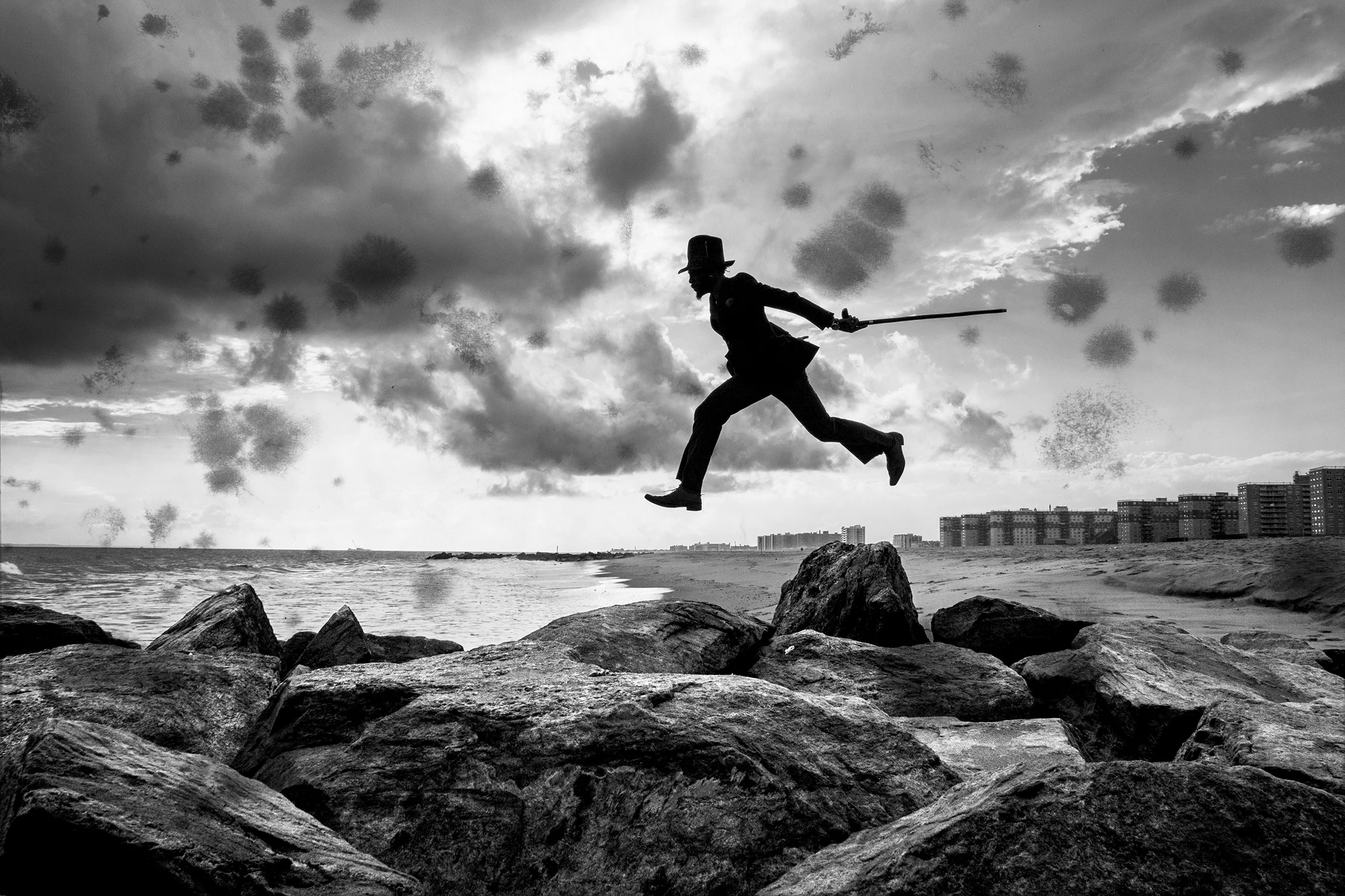  Erik, Rockaway Beach, Queens.  Photographie &amp; technique mixte, 70 x 100 cm.  1/5  3600 €       