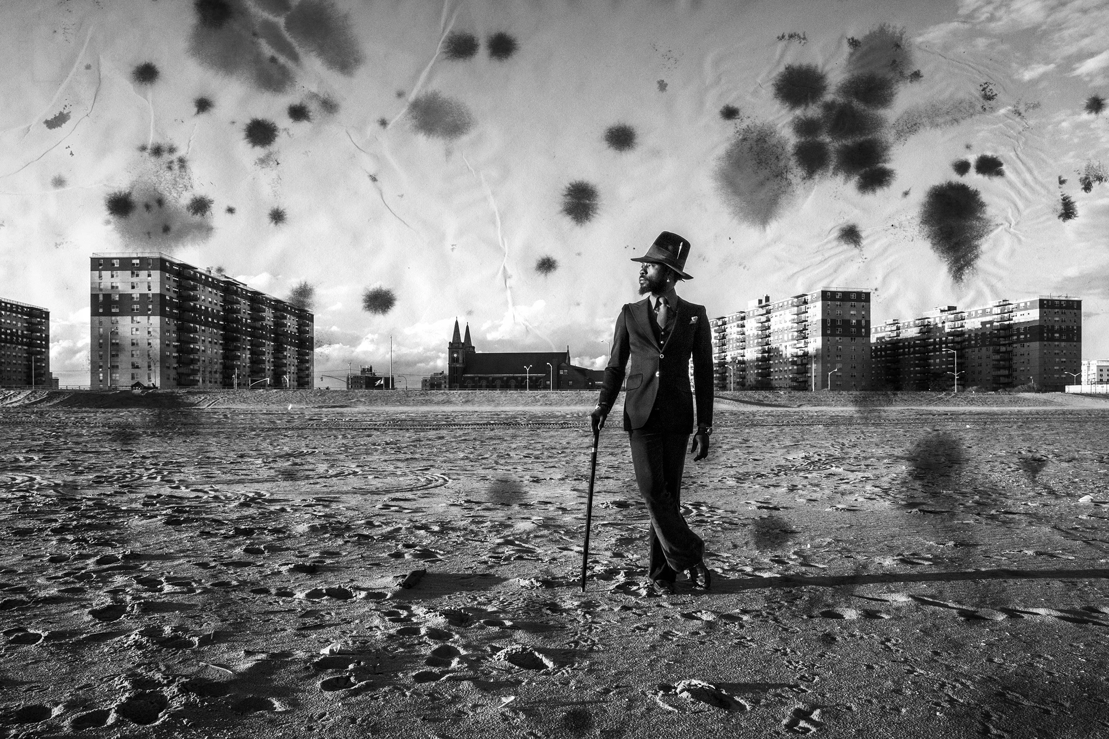 Erik, Rockaway Beach, Queens.  Photographie &amp; technique mixte, 40 x 50 cm.  2/5  2000 €       