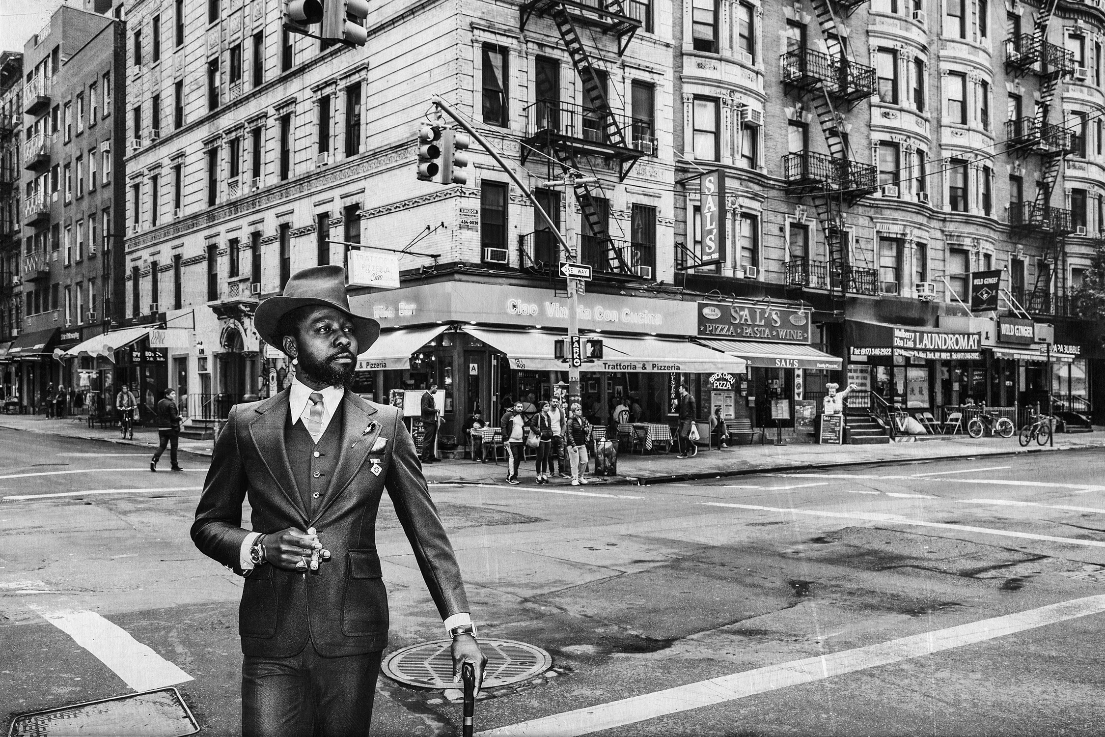  Erik, Broome Street, Manhattan.  Photographie &amp; technique mixte, 40 x 50 cm.  1/5  1400 €       