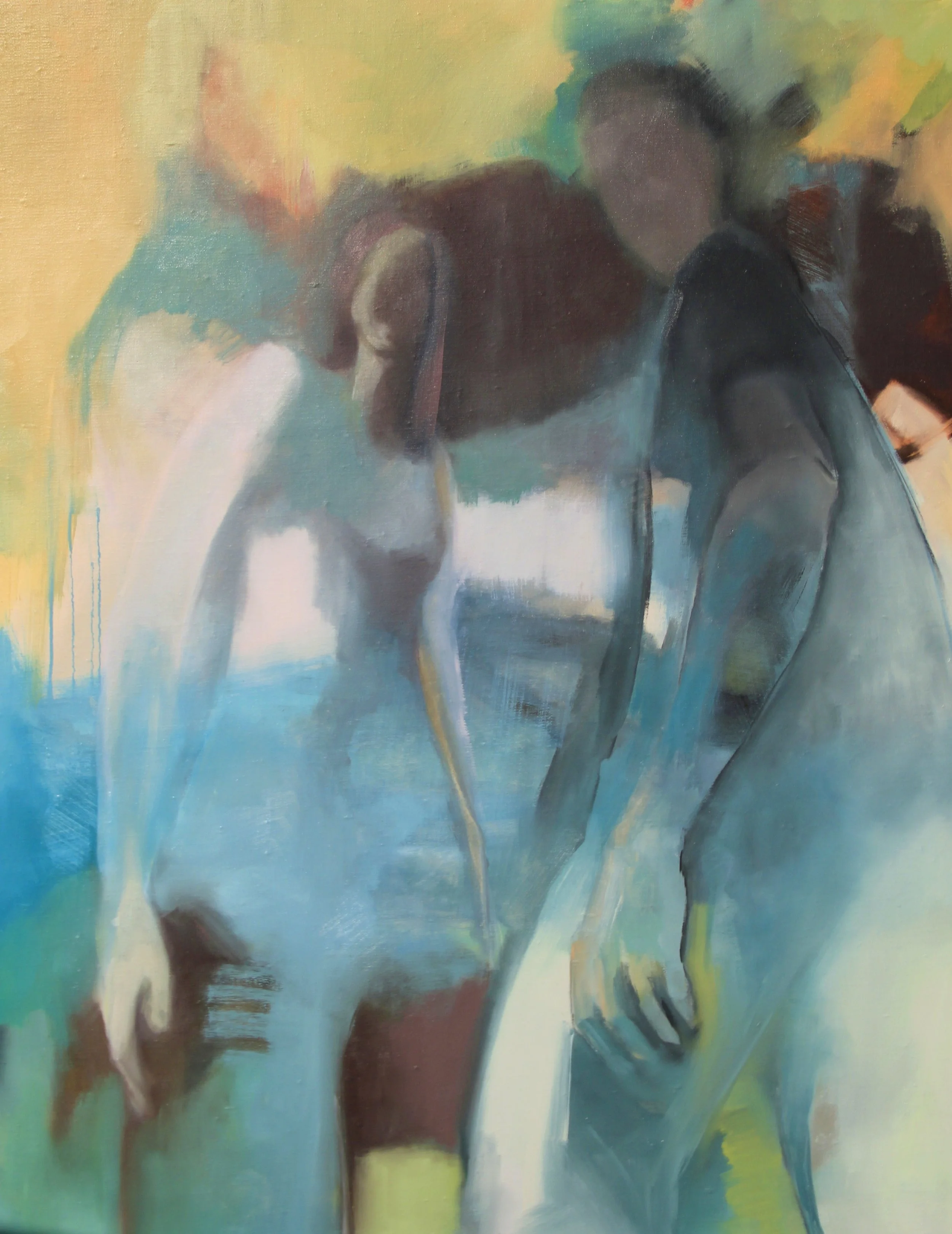   Rencontre , huile 80 x 100 cm (frs 1'800.-)&nbsp;&nbsp; &nbsp; 