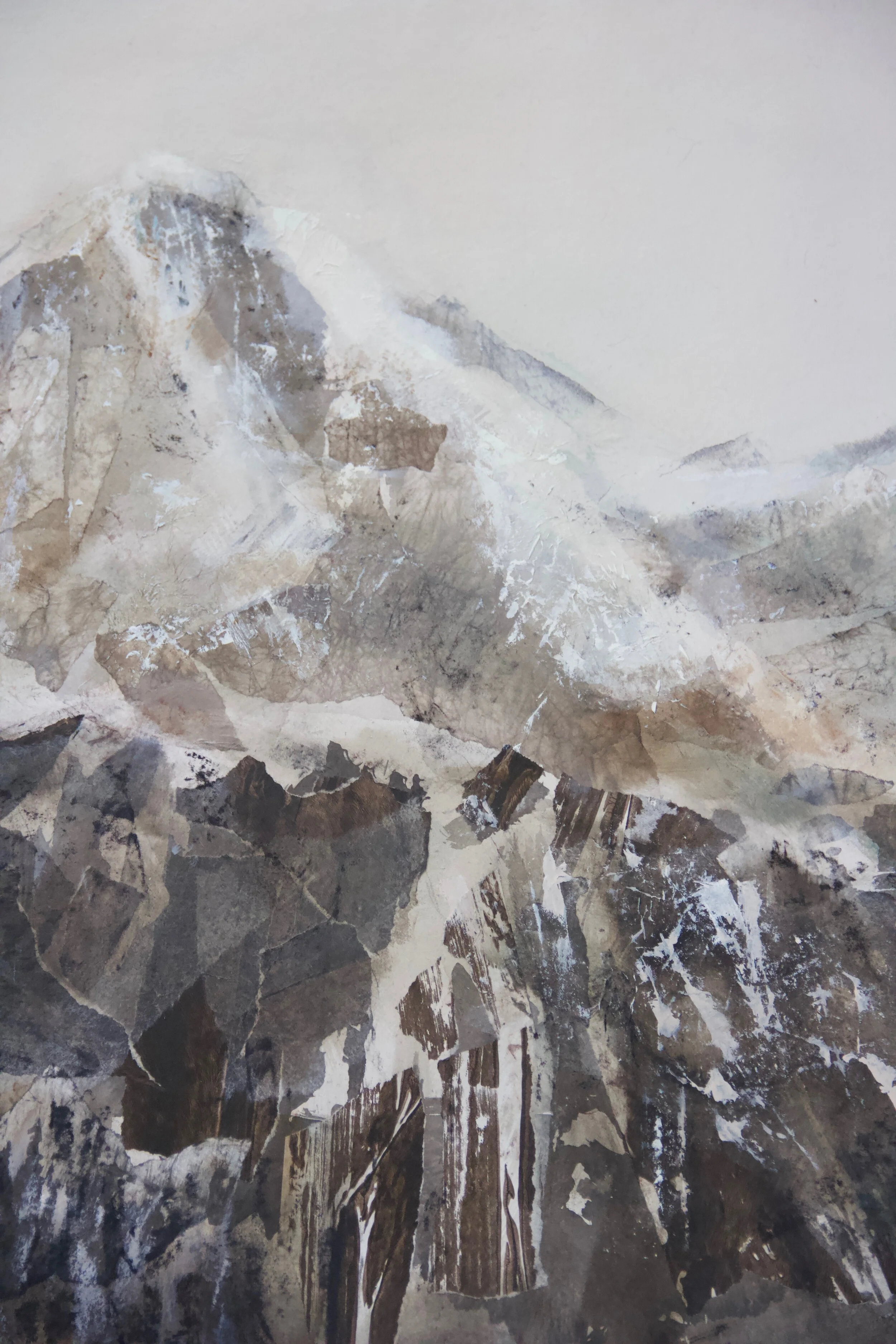 Technique mixte, collage 64 cm * 103 cm, 800 Frs