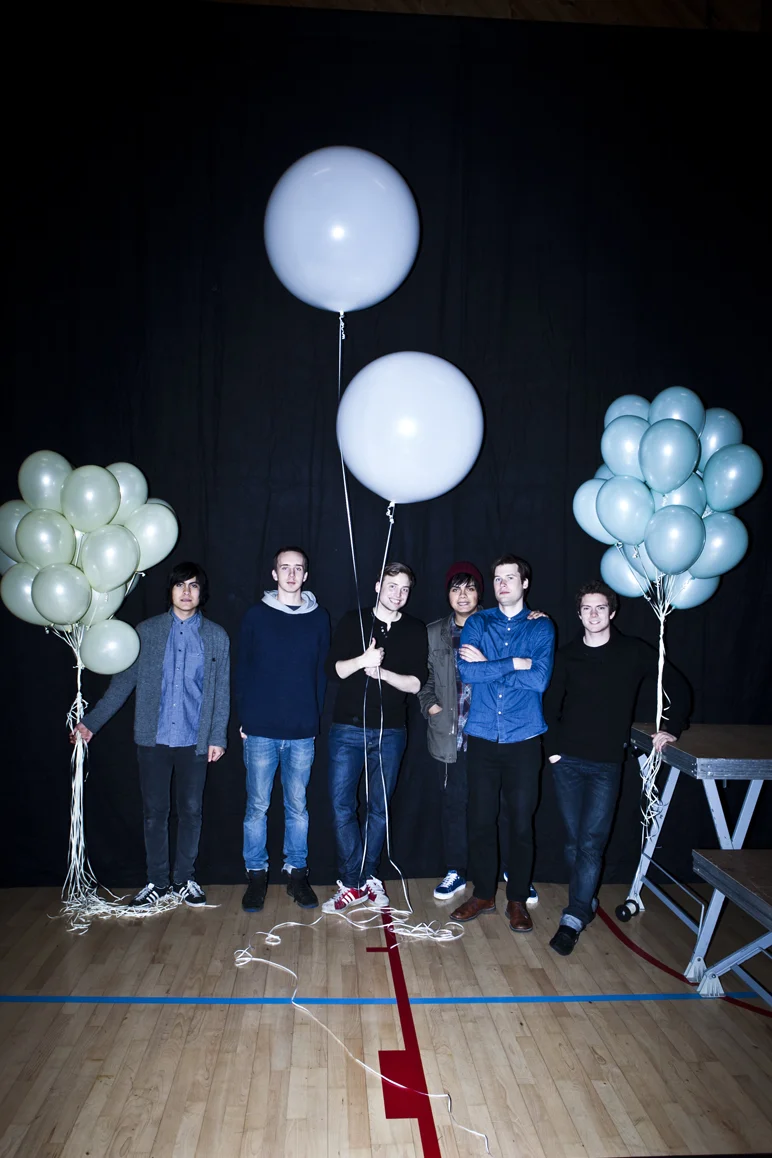 Team photo of me(in the middle) and some of the 14 band members from Young Dreams# Covershoot for magazine. Check out their facebookpage and Like it! http://www.facebook.com/youngdreamsband