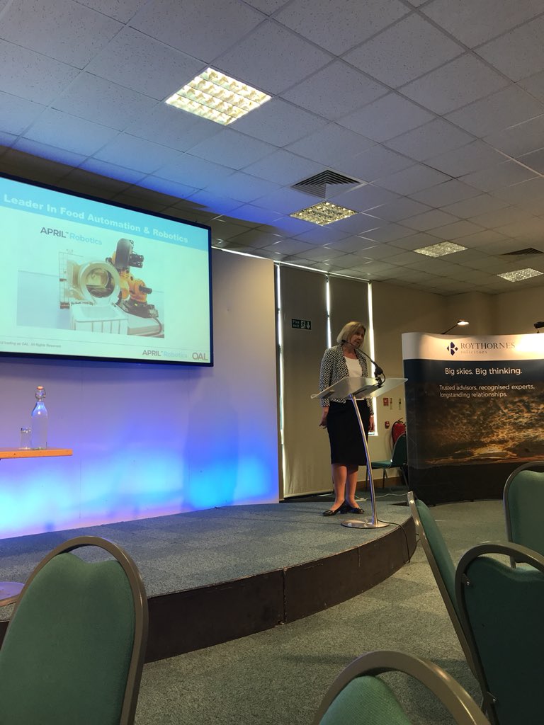 Samantha Norman speaking about robotics