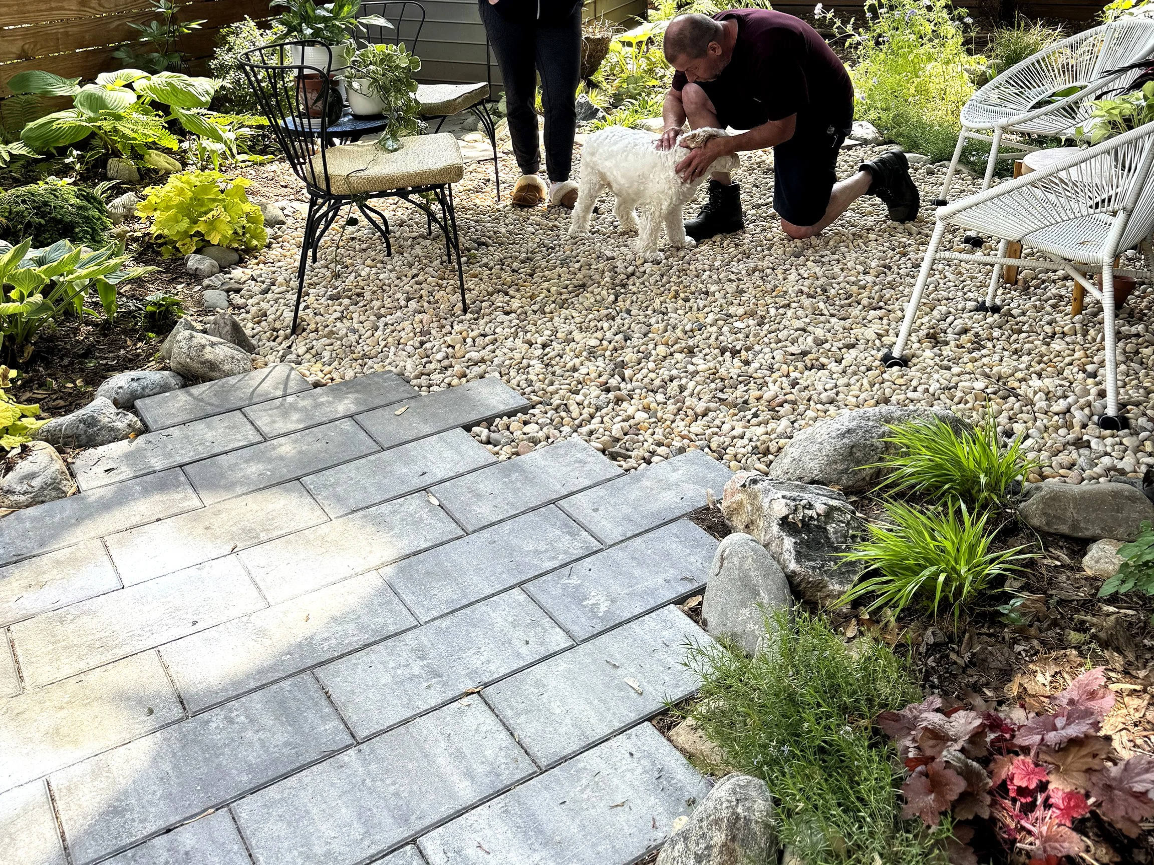 Patio and pup May 24.jpg