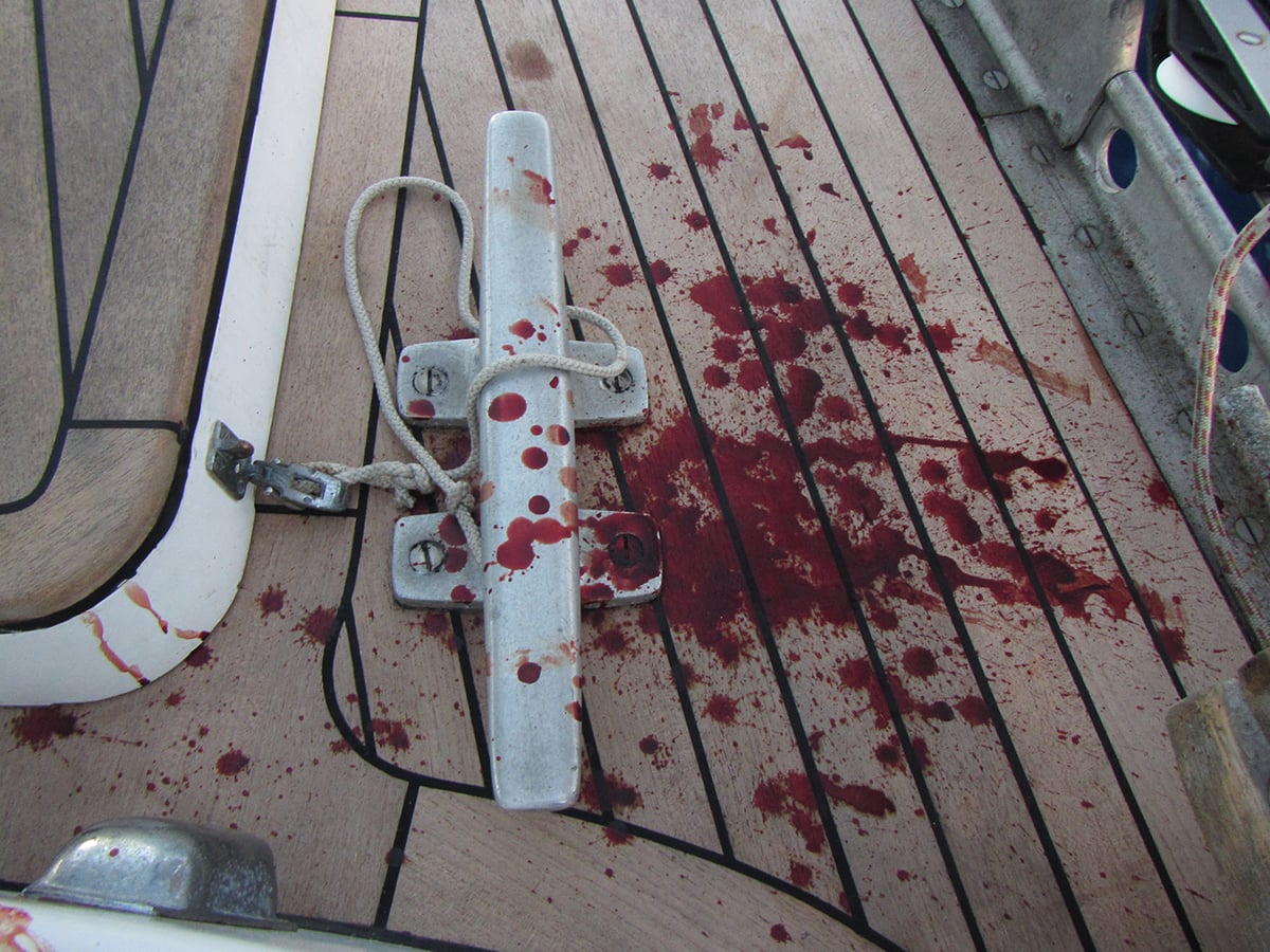 Watch out for the boom when sailing!