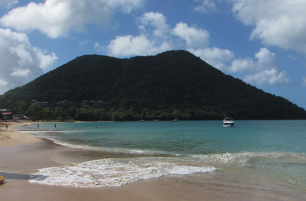 St. Lucia was giving us a treat