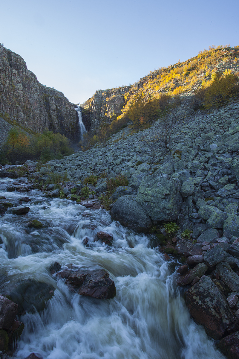 The longest waterfall of Sweden