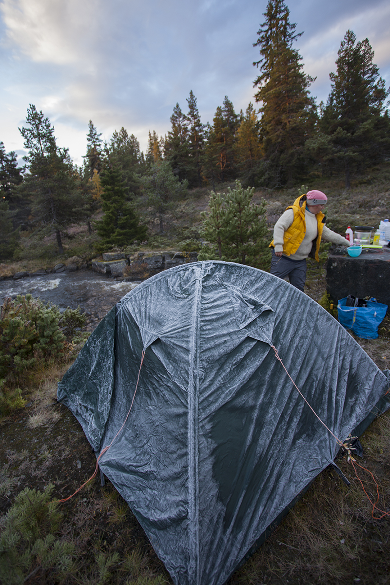 Your tent might freeze if camped next to a river. Will not do the same mistake again. 