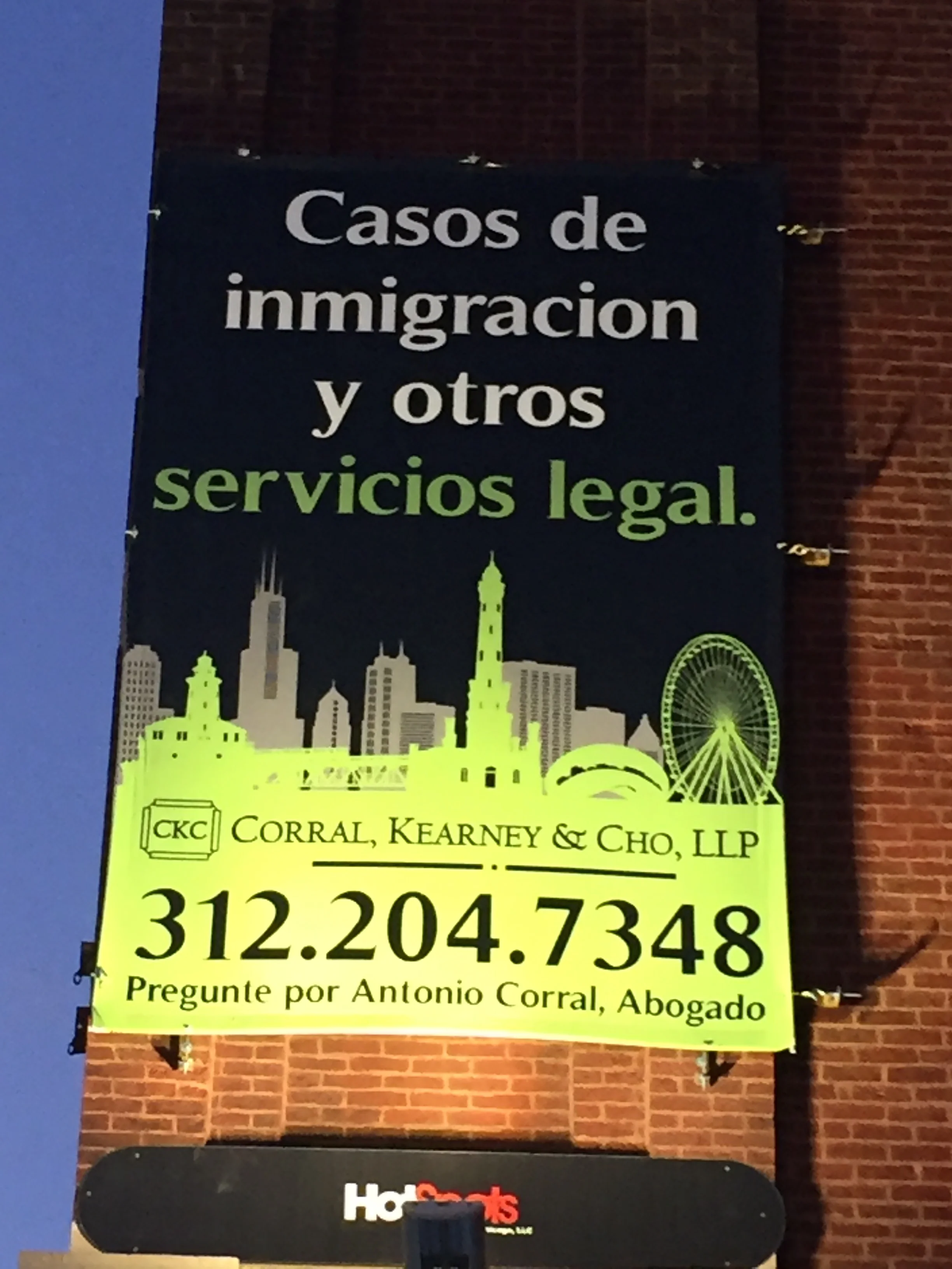 "I wanted to write to thank you for your assistance in selecting a location and providing an excellent design for our billboard. From day one, your sales associate worked closely with me and my partners to identify our target demographic. Then your team delivered a very tailored and eye-catching design. Since the sign posted 16 days ago, we have three contract out to potential clients, which will represent an over 800% return on our investment." - Joseph A. Kearney, Partner, Corral, Kearney & Cho, LLP