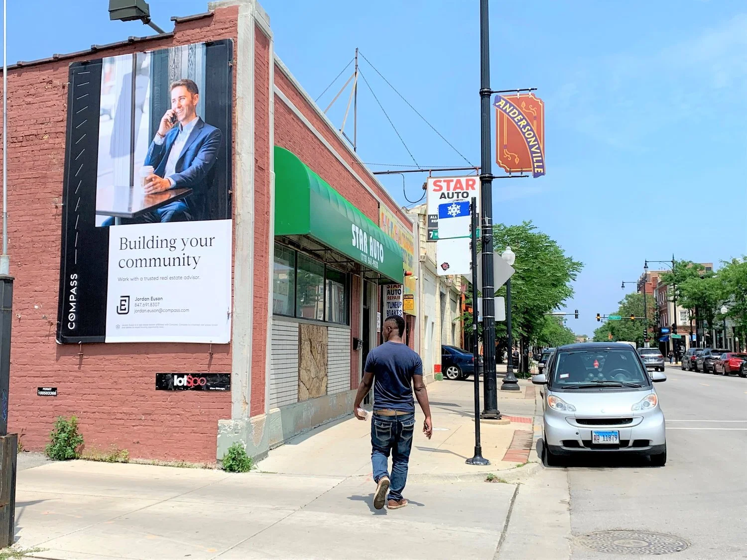 Cost and Locations of Billboards in Andersonville, Chicago