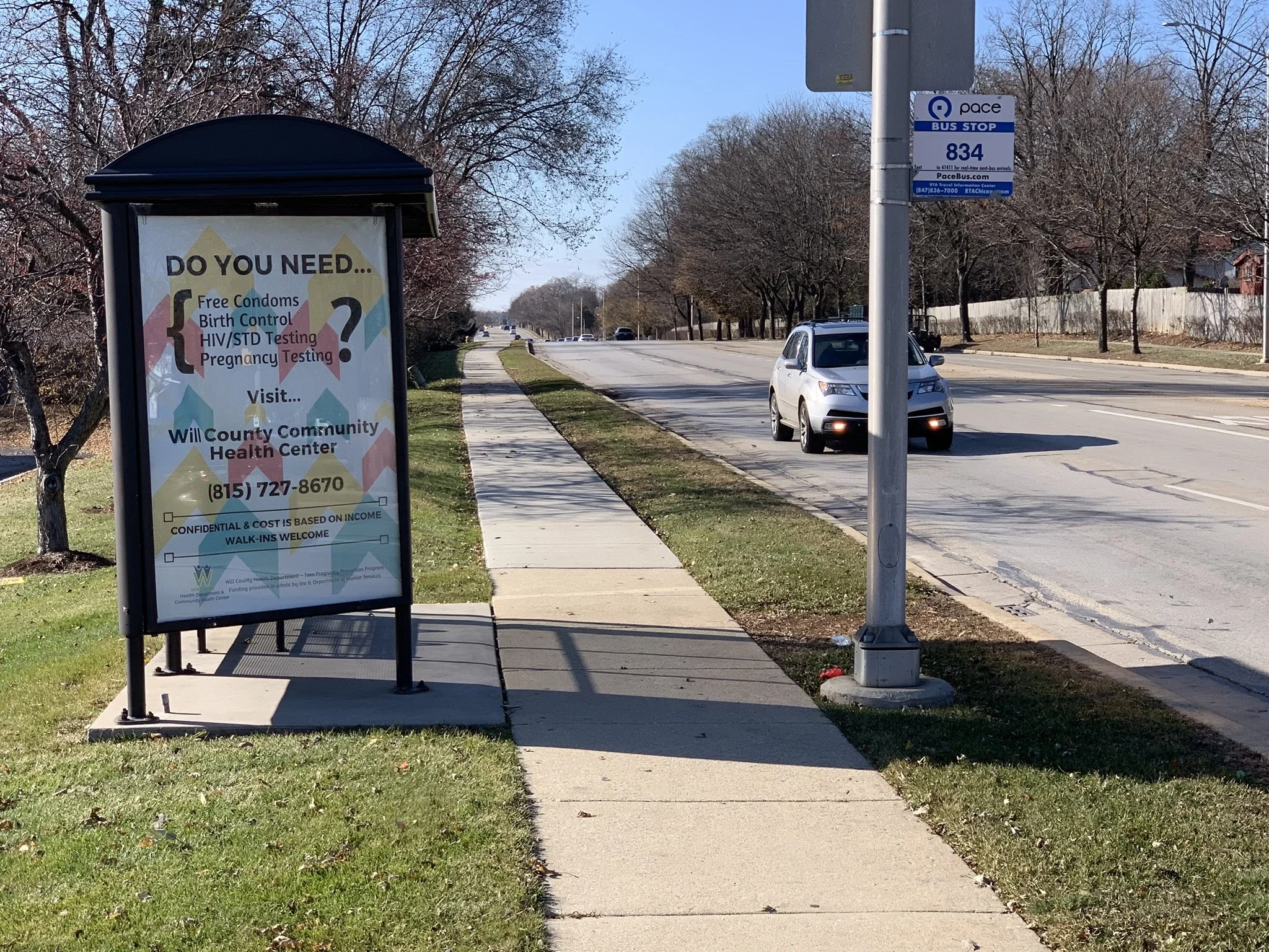 Cost and Locations of Street Furniture Panels in Bolingbrook, IL