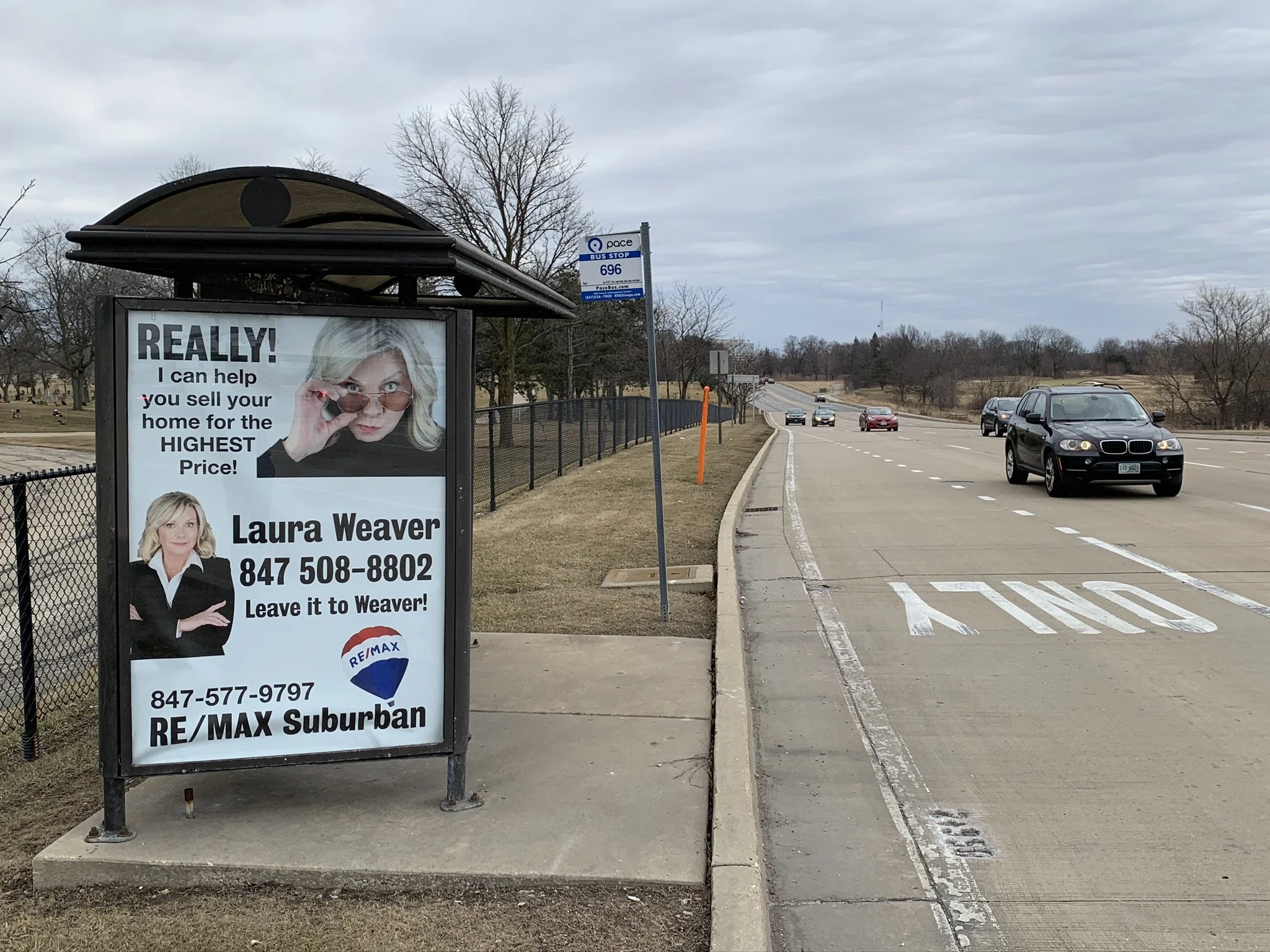 Cost and Locations of Street Furniture Panels in Hoffman Estates, IL