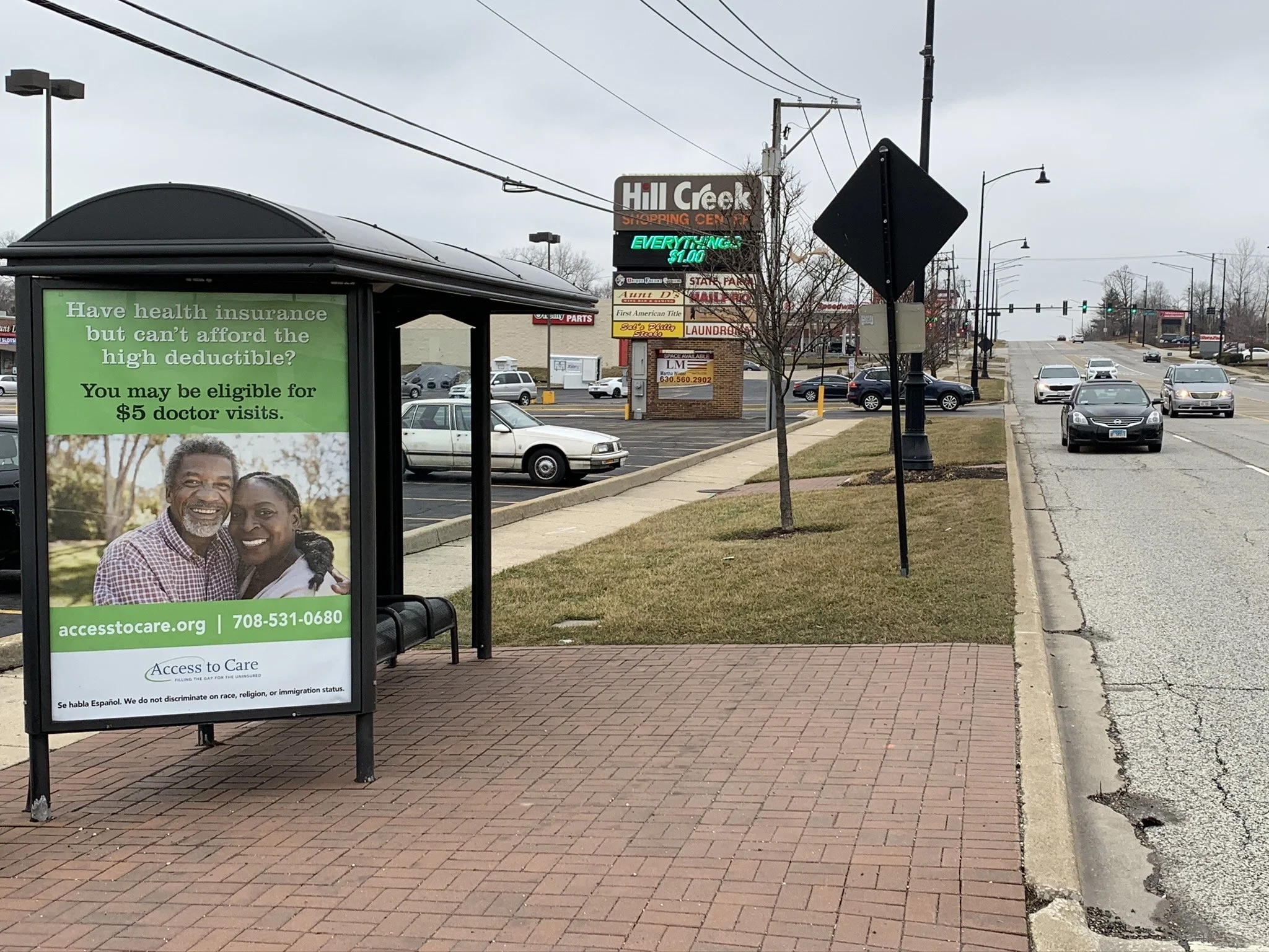 Cost and Locations of Street Furniture Panels in Hickory Hills, IL