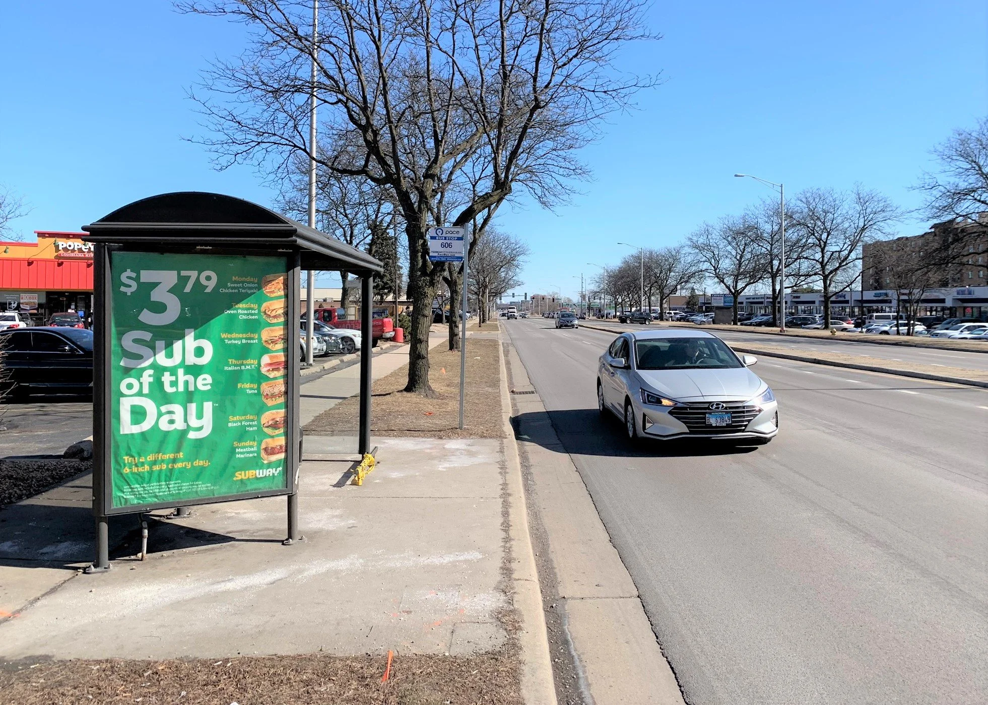Cost and Locations of Street Furniture Panels in Chicago Ridge, IL