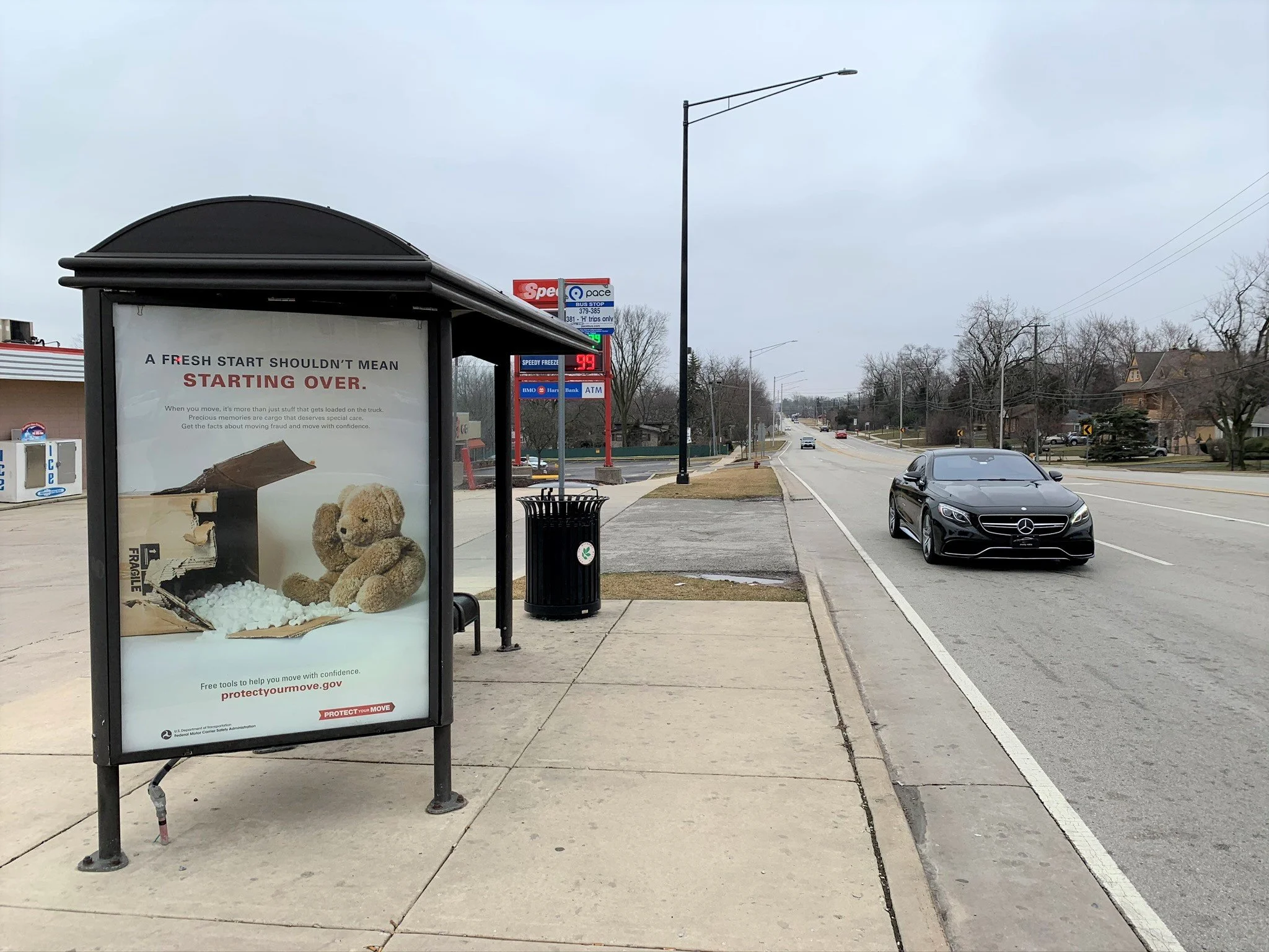 Cost and Locations of Street Furniture Panels in Merrionette Park, IL
