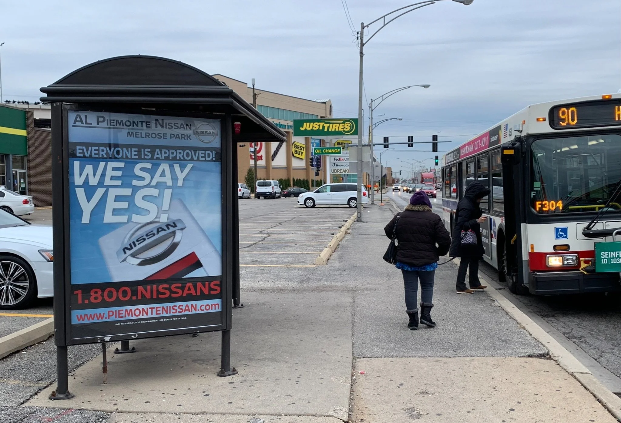 Retail HotSpot advertising campaign reaching drivers and pedestrians with large-format outdoor advertising